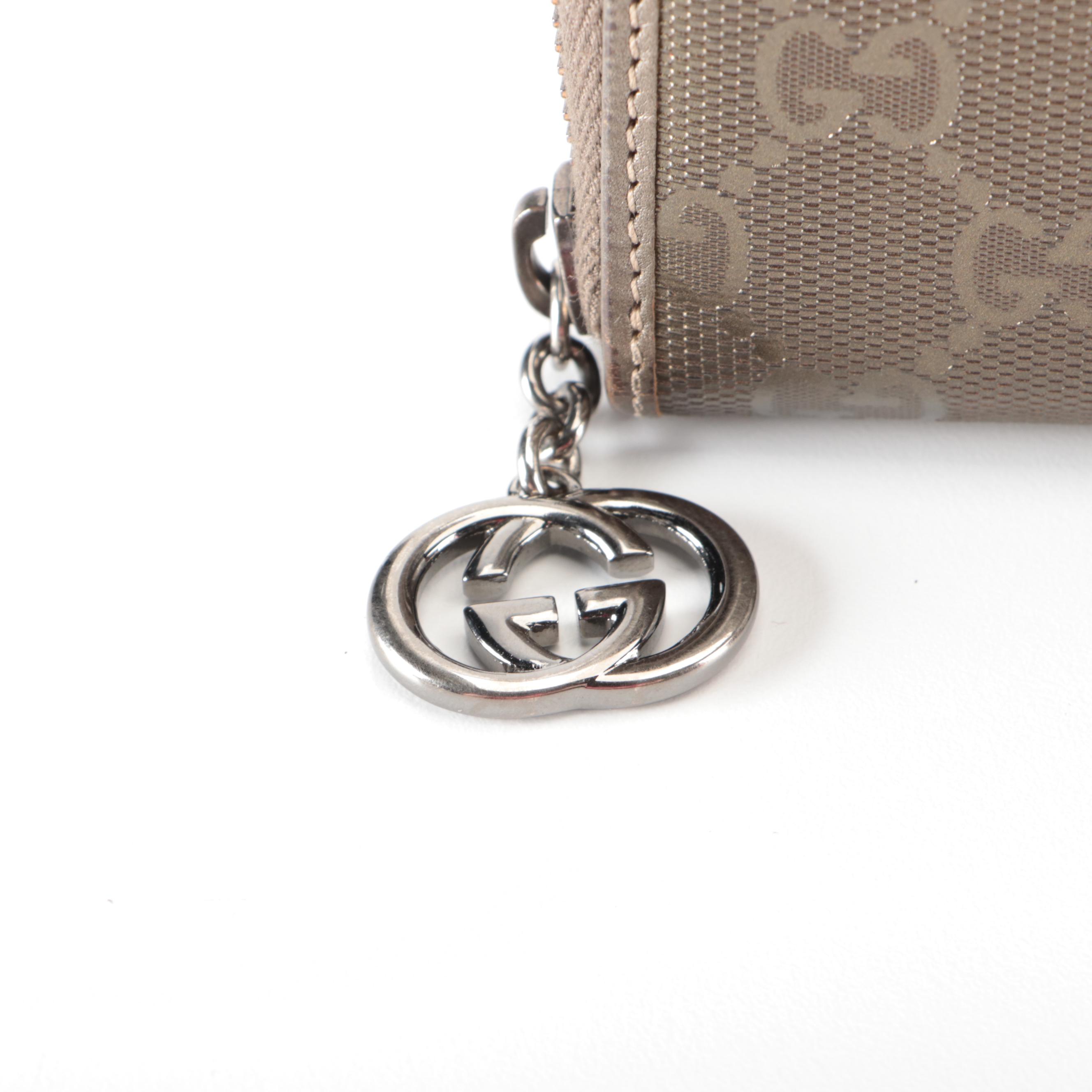 Gucci Zip-Around Wallet in GG Imprime Coated Canvas with Box