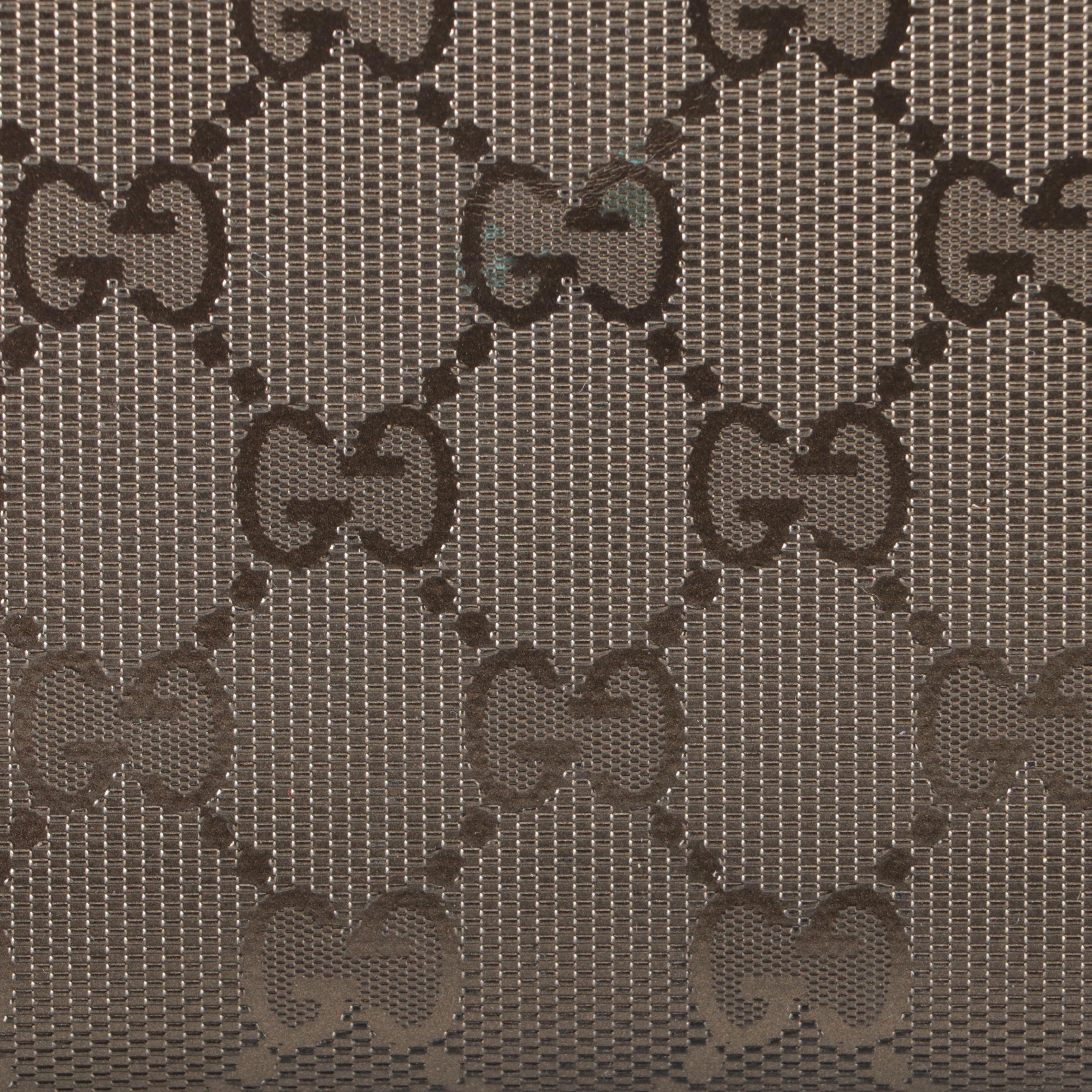 Gucci Zip-Around Wallet in GG Imprime Coated Canvas with Box