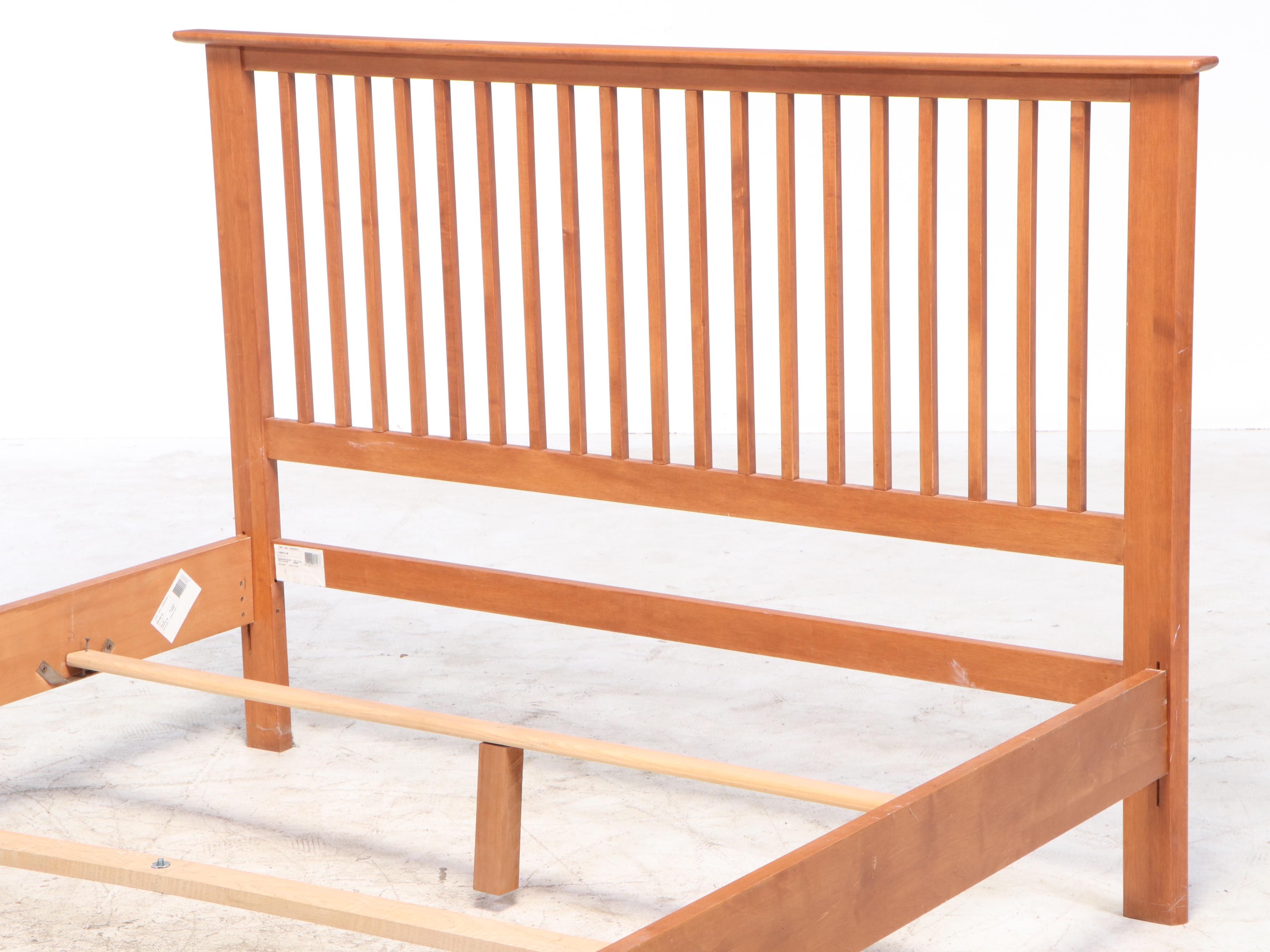 Mission Style Oak Queen Bed