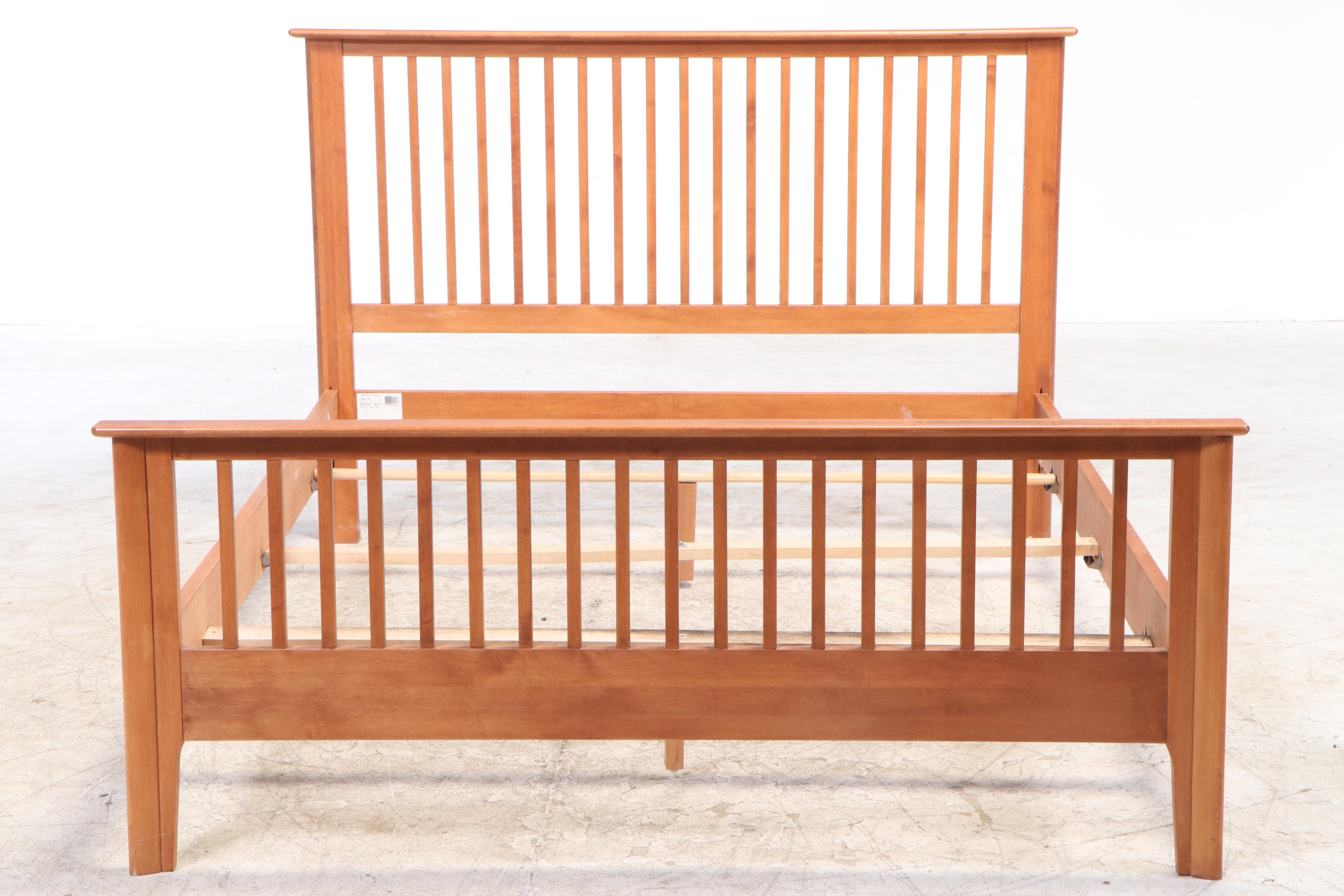 Mission Style Oak Queen Bed