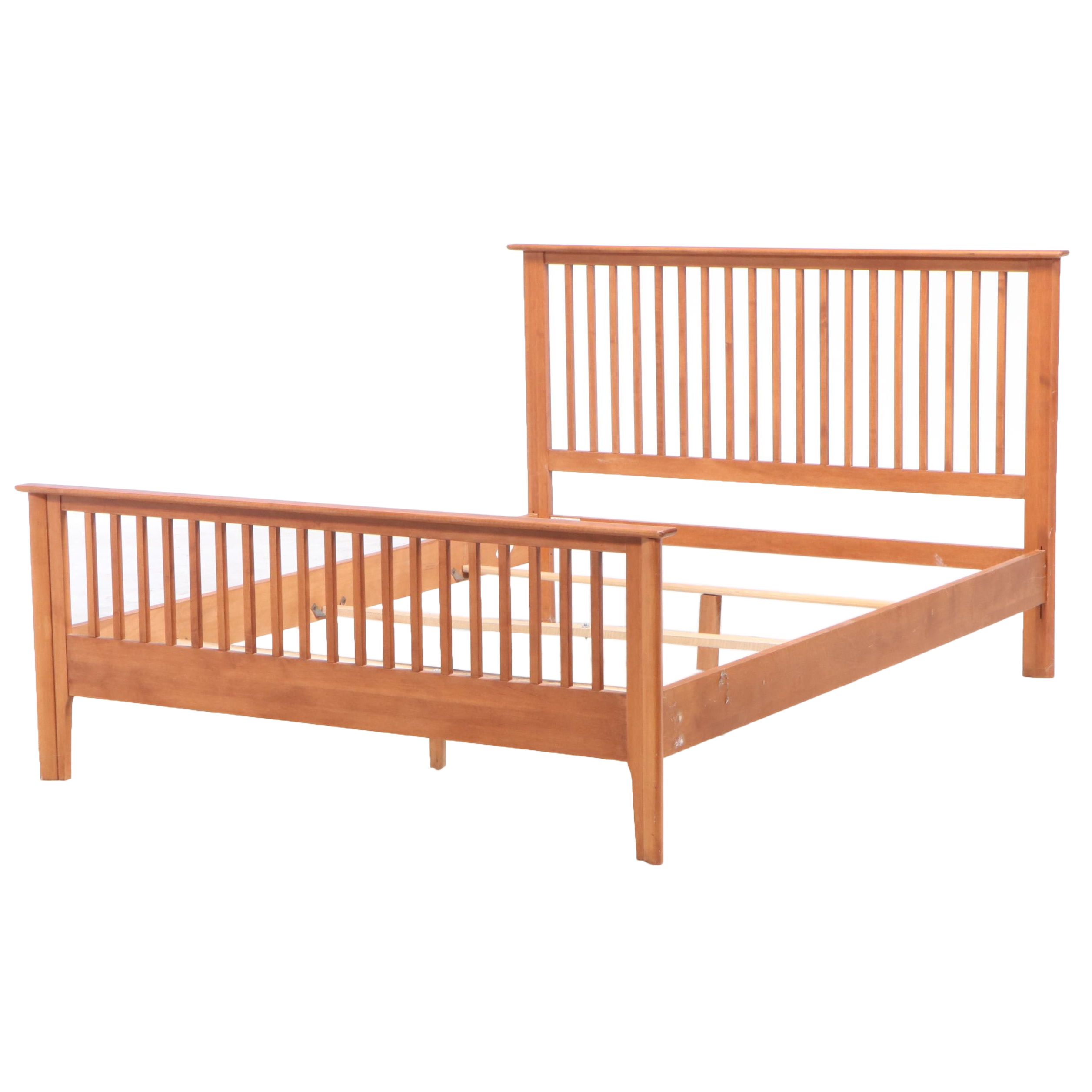 Mission Style Oak Queen Bed