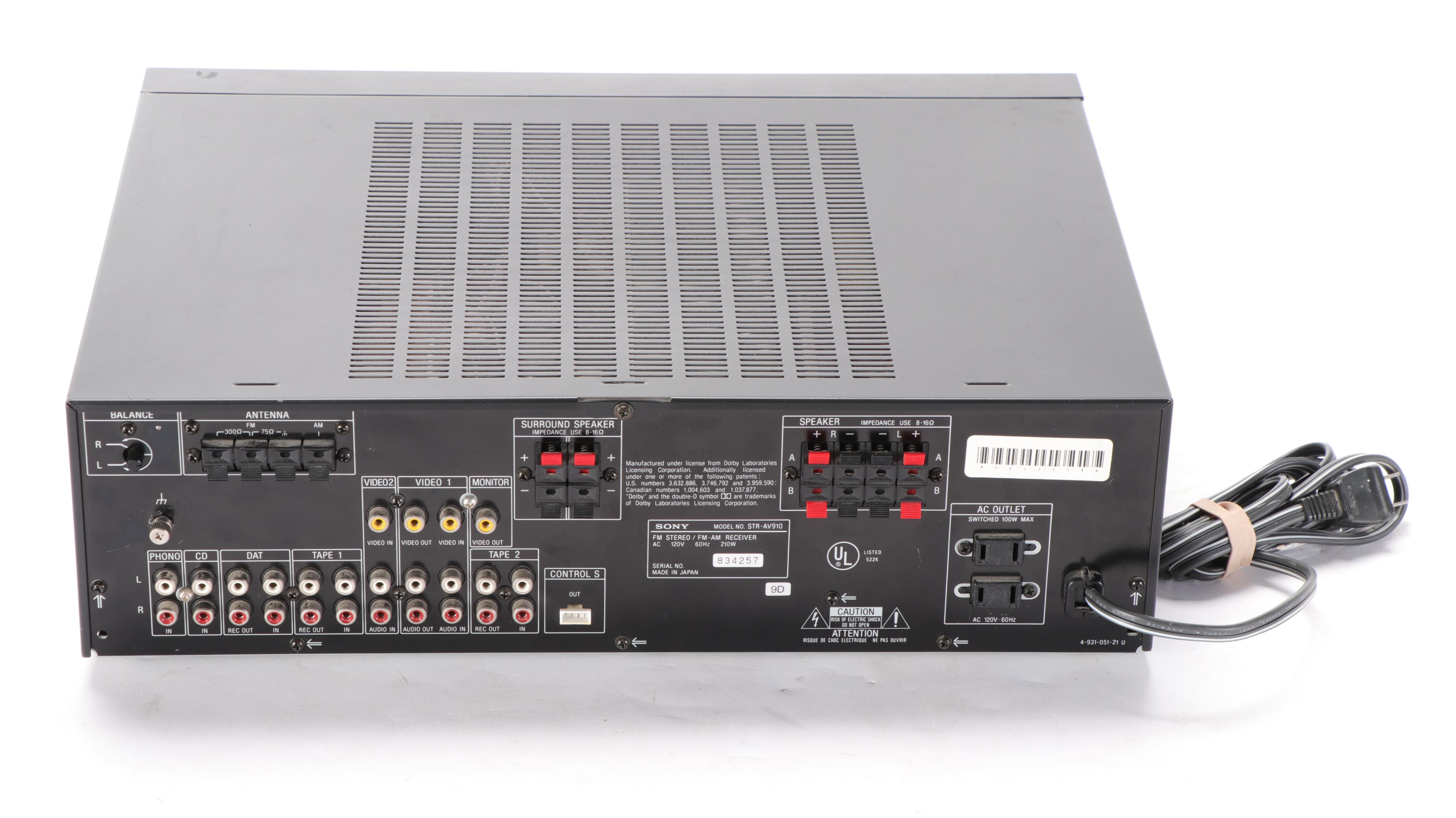 Sony FM Stereo FM/AM Receiver