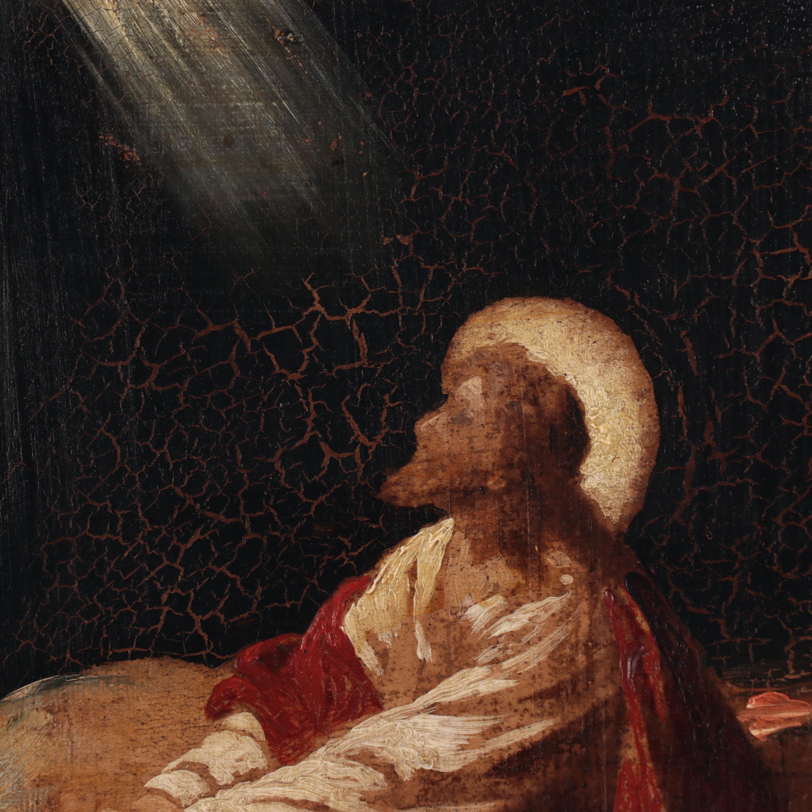 After Heinrich Hofmann Oil Painting "Christ in Gethsemane"