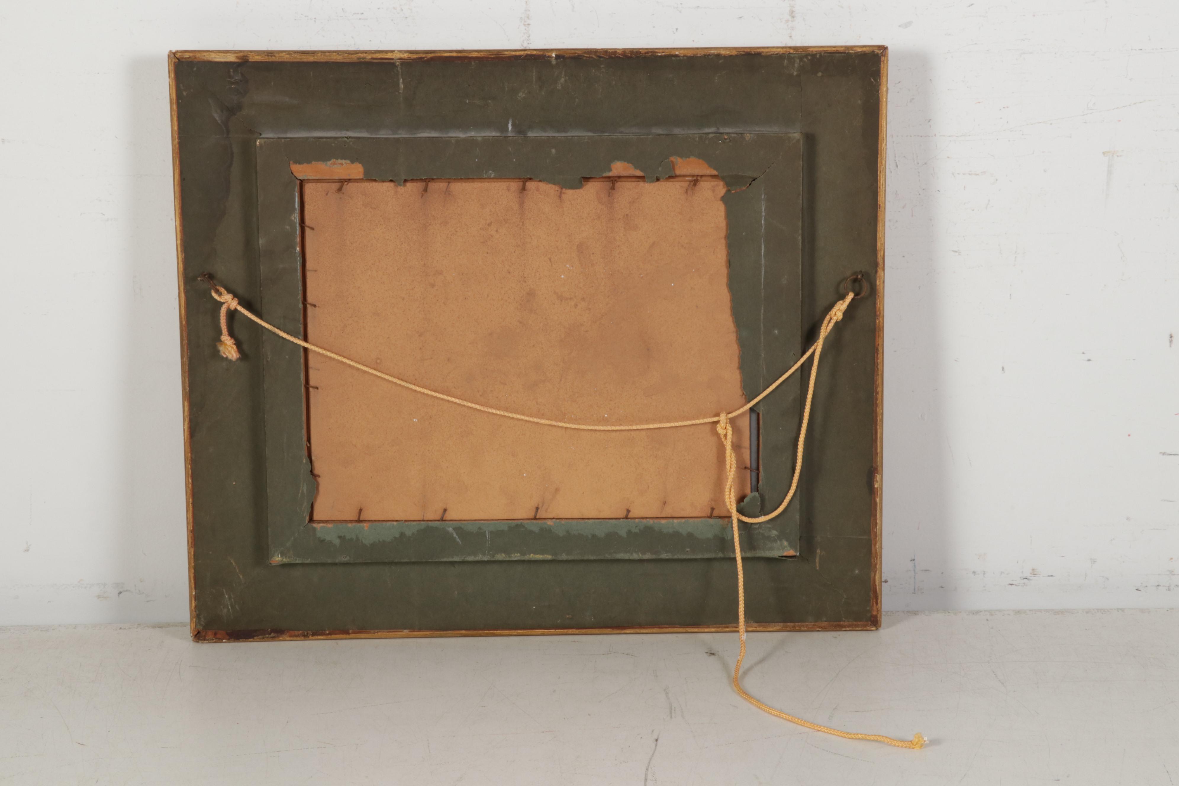 F. Froggatt Oil Painting of Old Man and Donkey, Late 19th-Early 20th Century