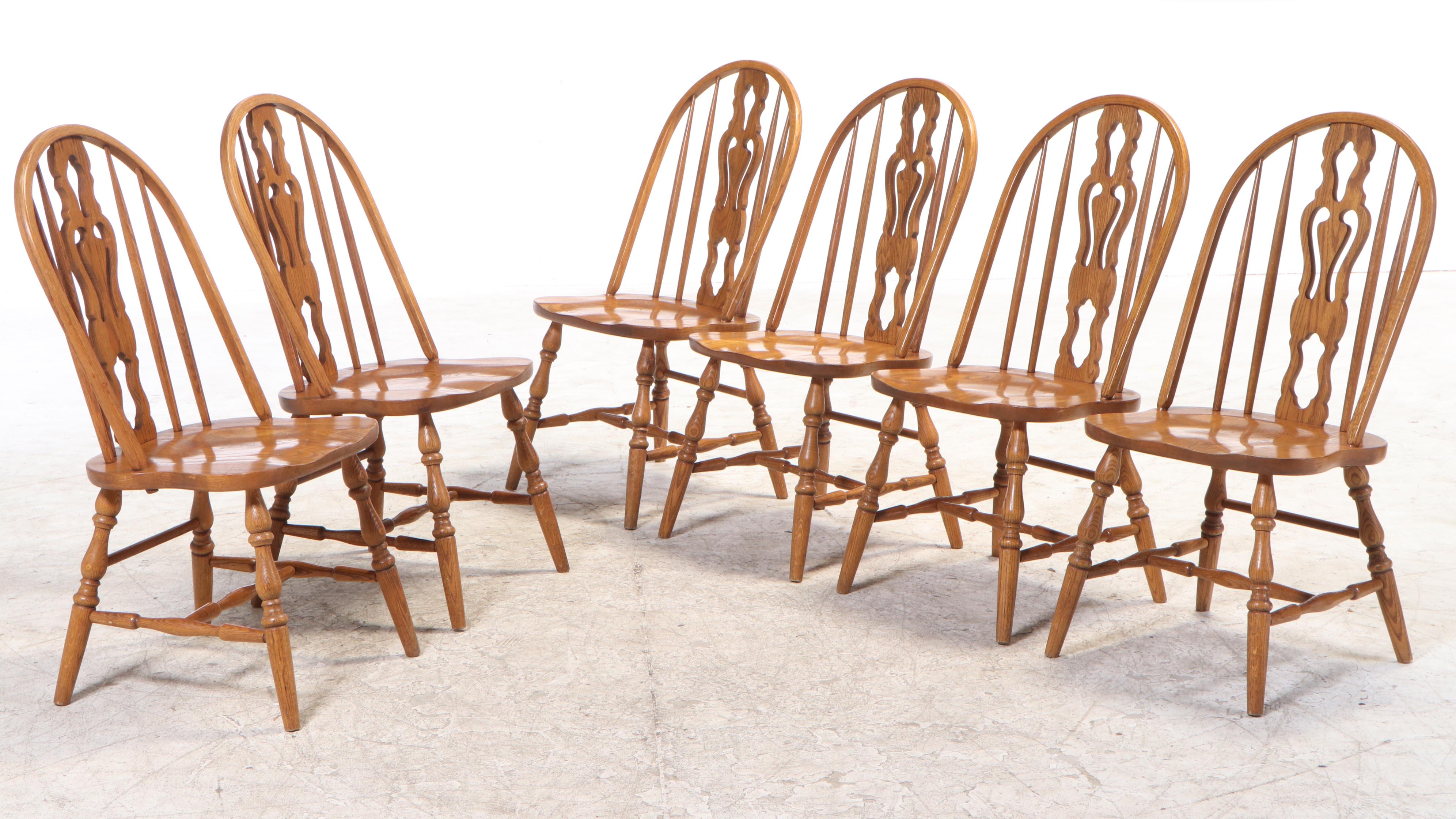 Cochrane "Hermitage House" Oak Double Pedestal Dining Table and Chairs