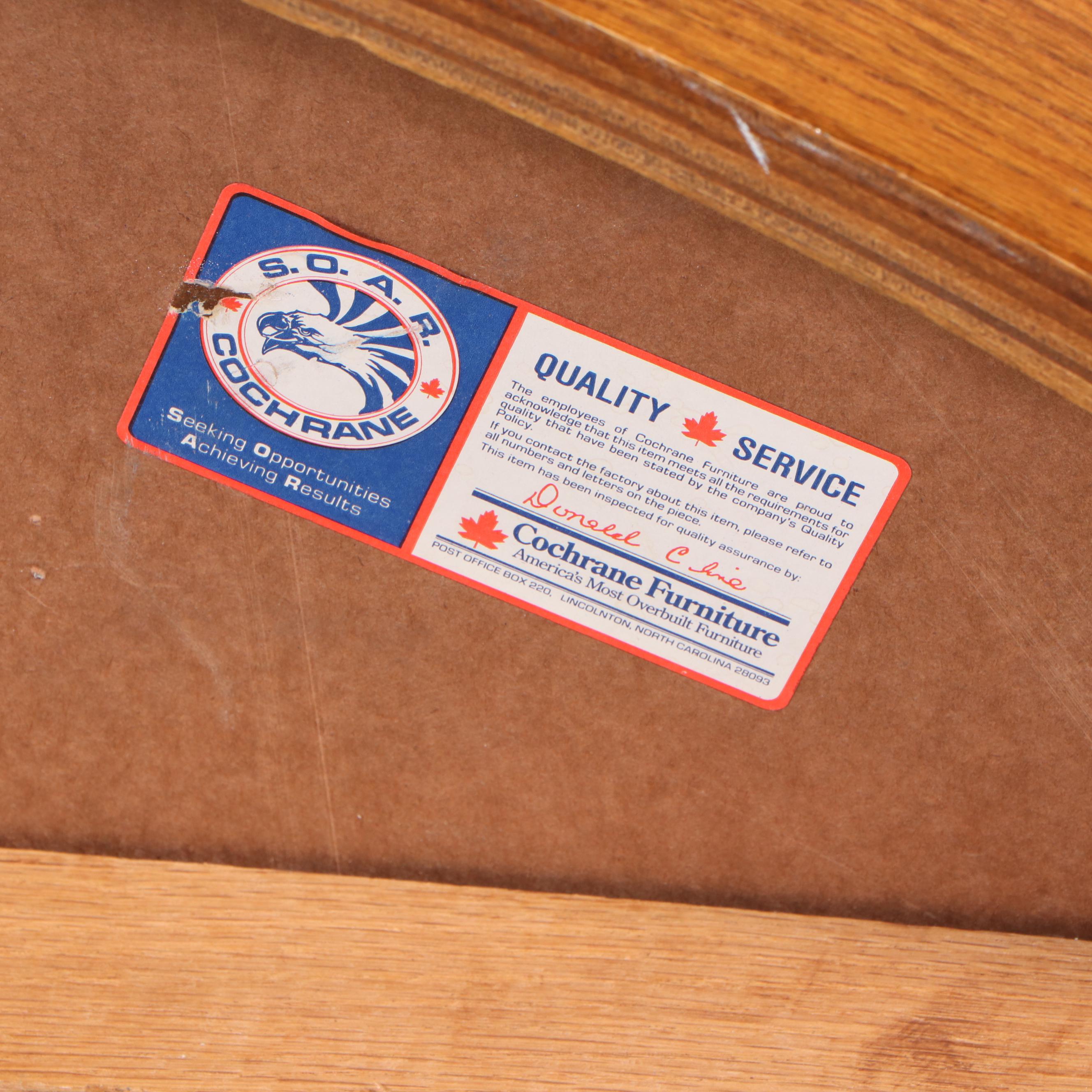 Cochrane "Hermitage House" Oak Double Pedestal Dining Table and Chairs