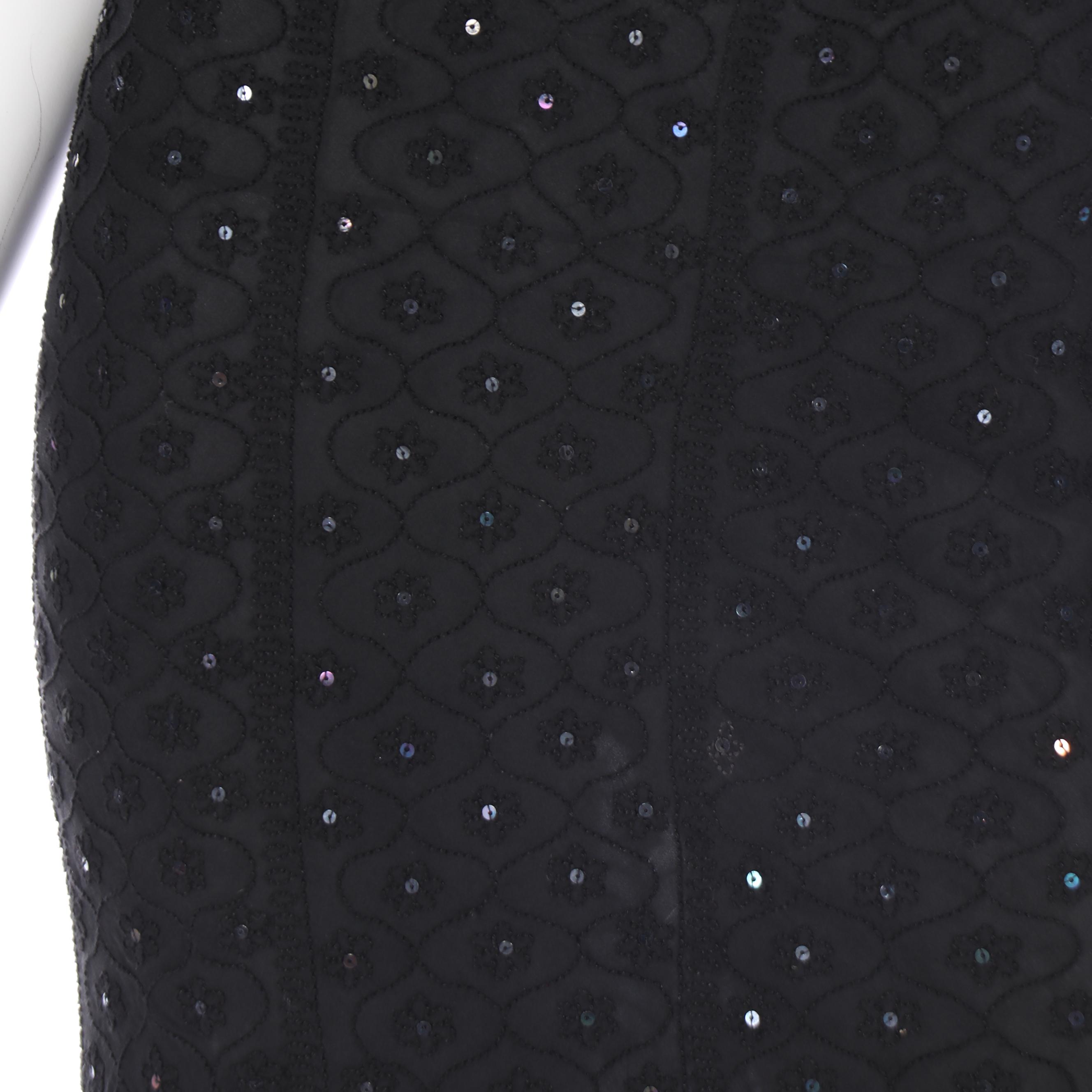 Jemima Khan Hand-Embroidered Silk Empire Waist Dress, Donated by Julianne Moore