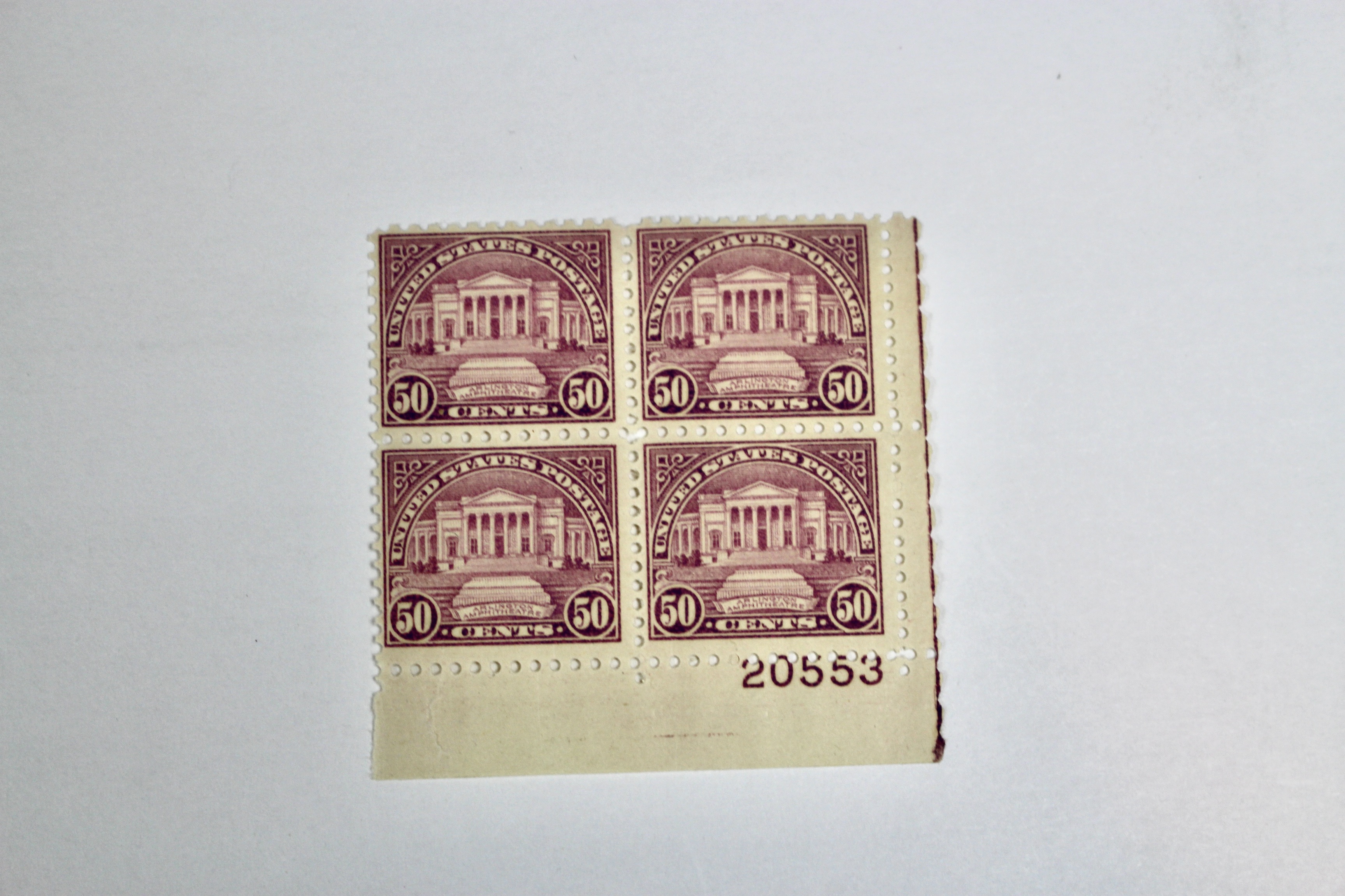 Group of Regular Issue Stamp Plate Blocks from 1922-1926