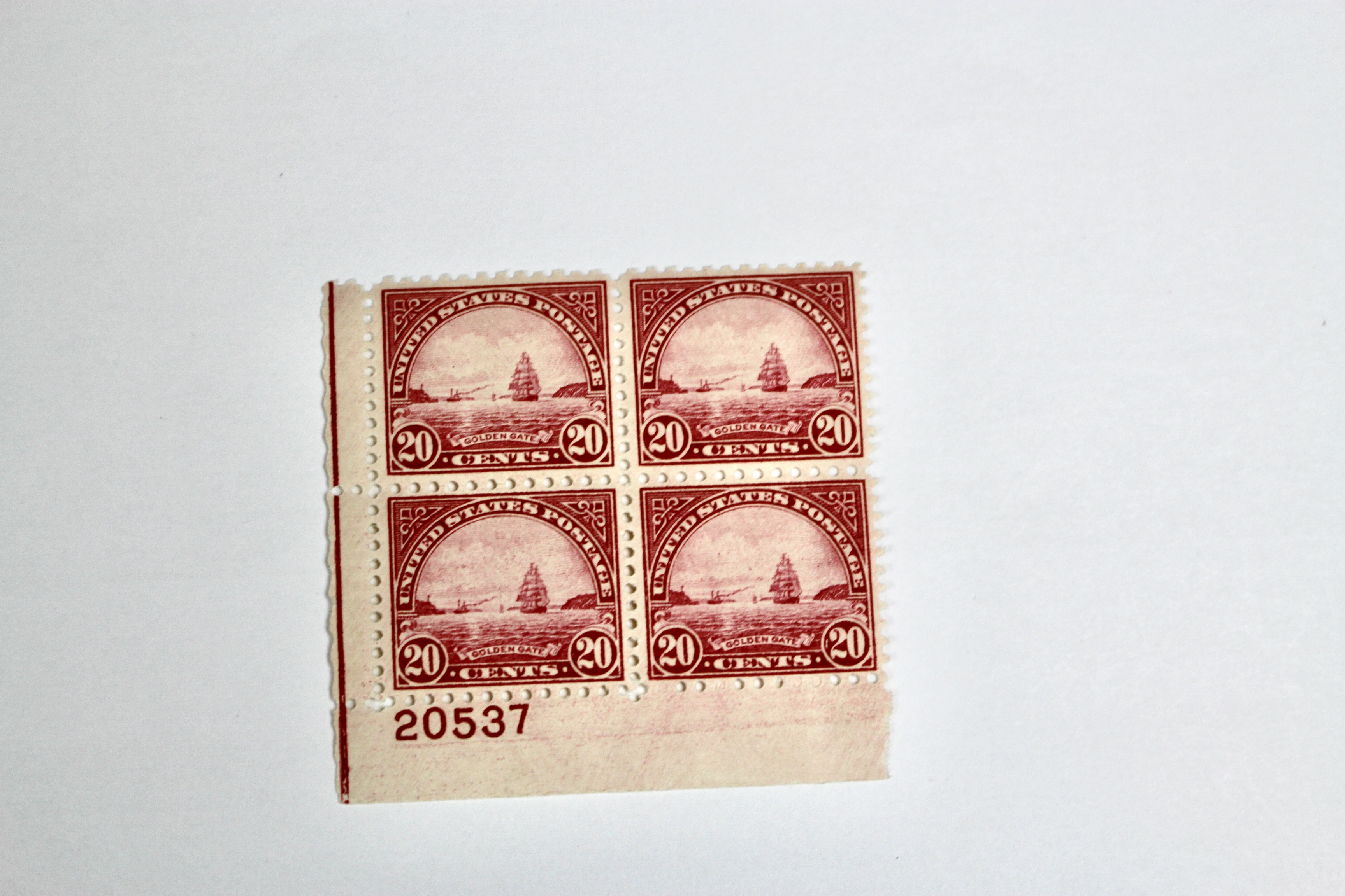 Group of Regular Issue Stamp Plate Blocks from 1922-1926