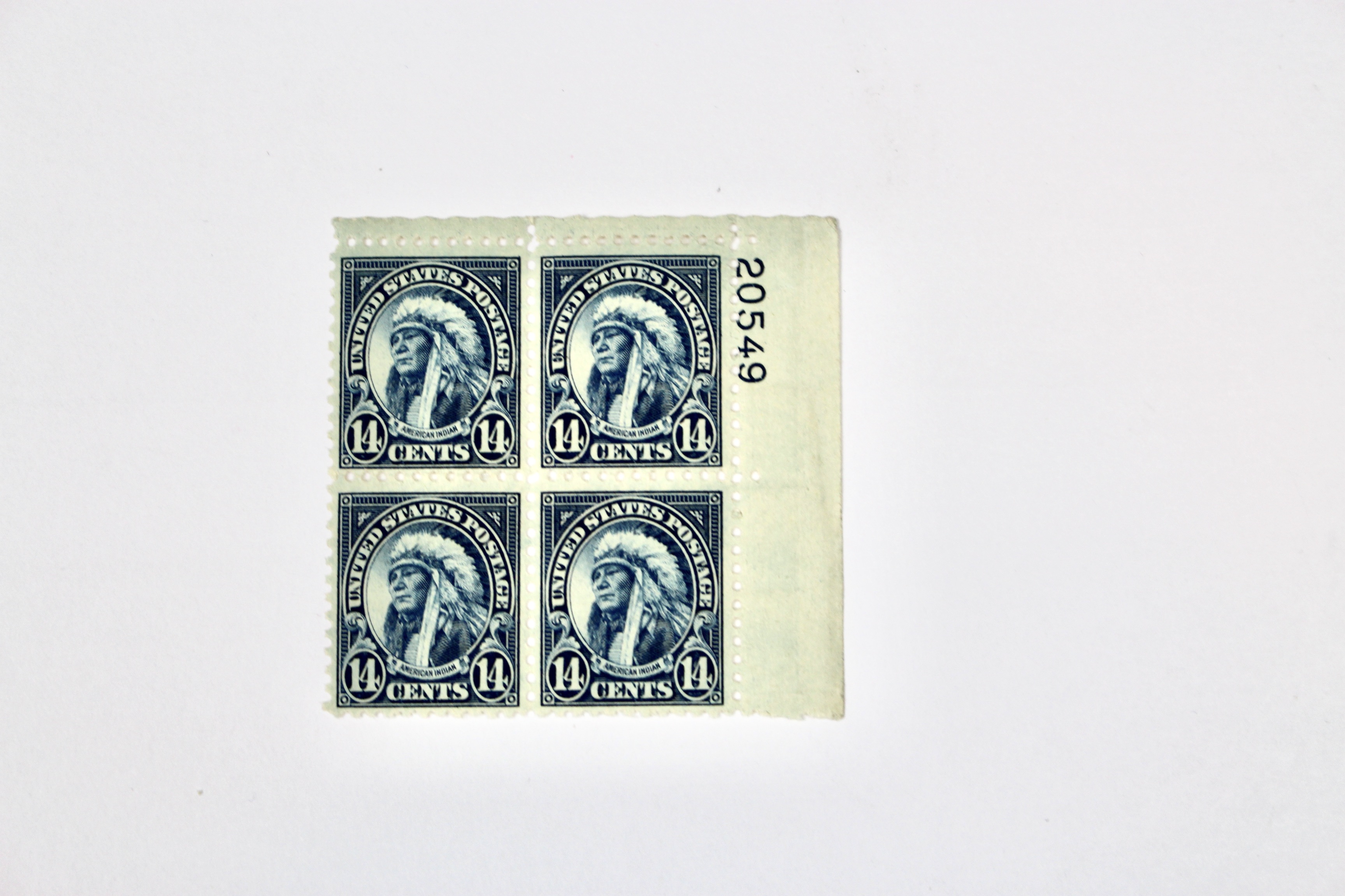 Group of Regular Issue Stamp Plate Blocks from 1922-1926