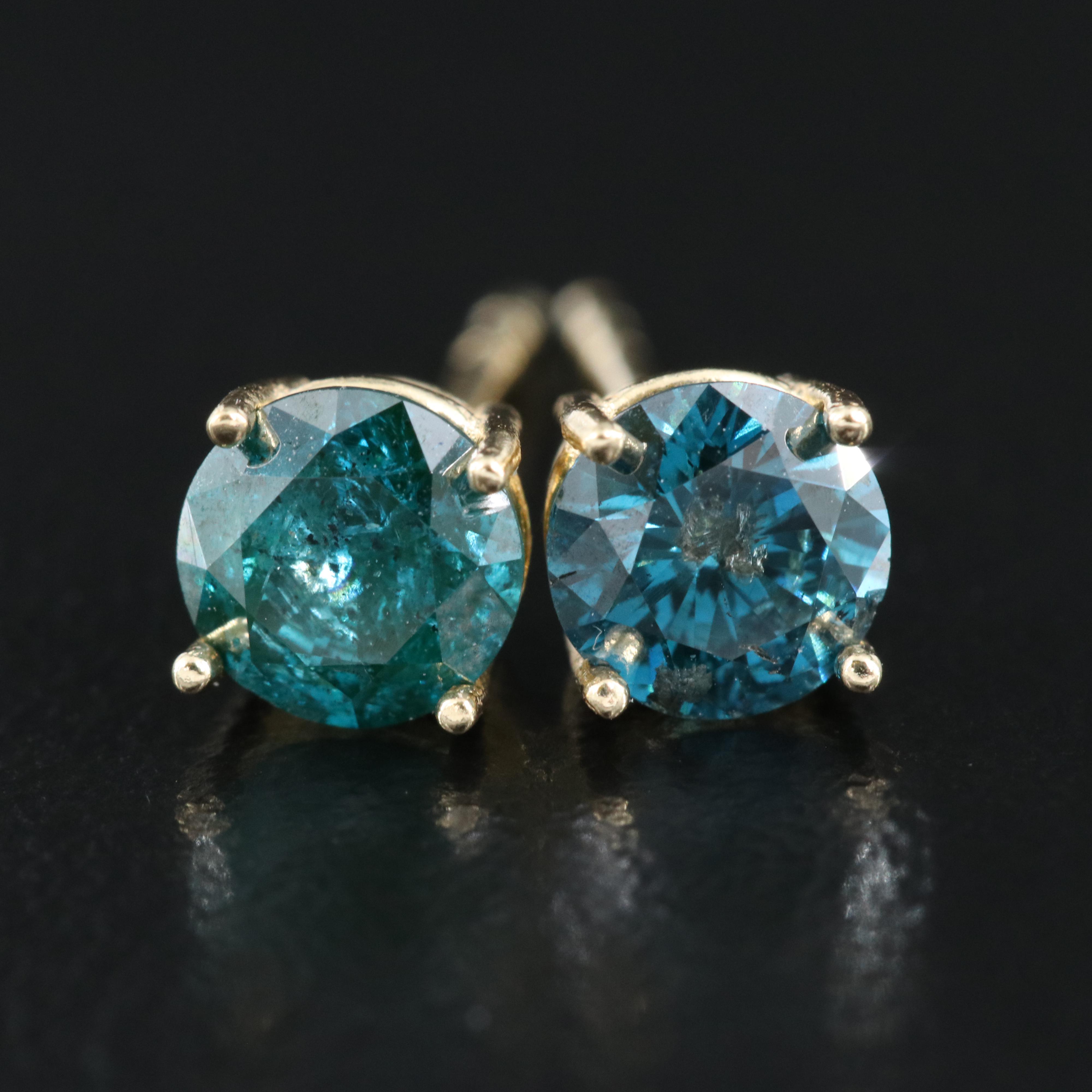 18K 0.94 CTW Diamond Stud Earrings