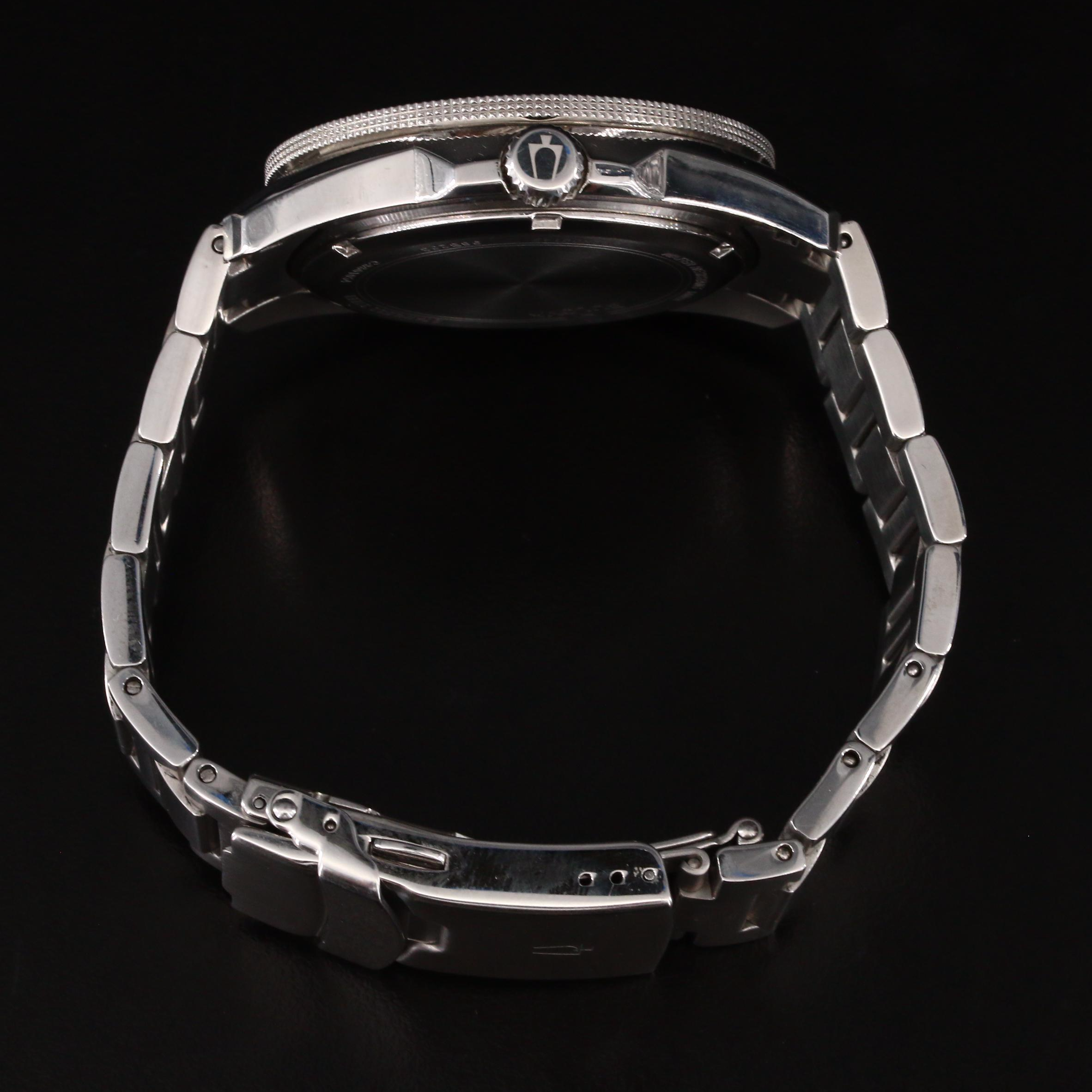 Bulova Marine Star Stainless Steel 100 Meters with Date Watch