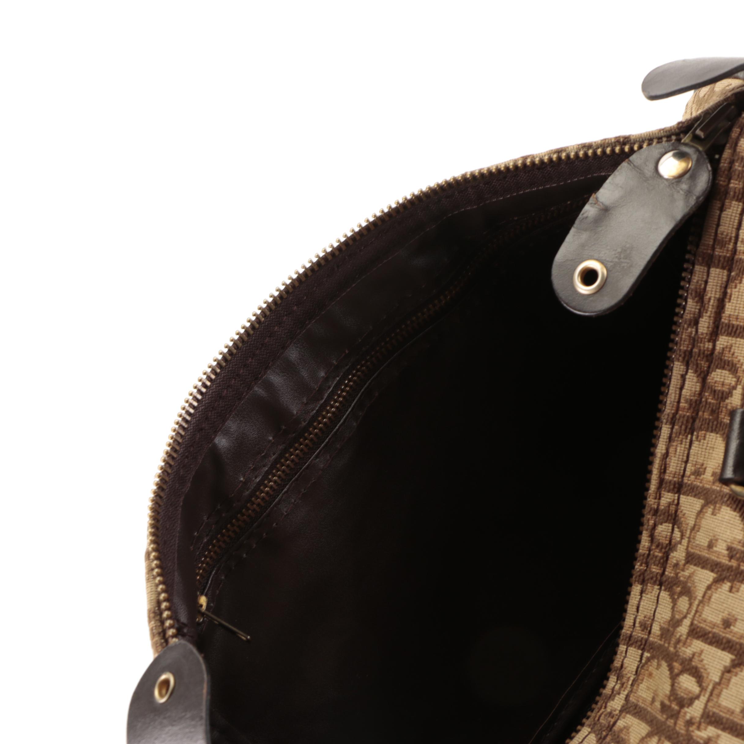 Christian Dior Boston Bag in Monogram Canvas and Leather