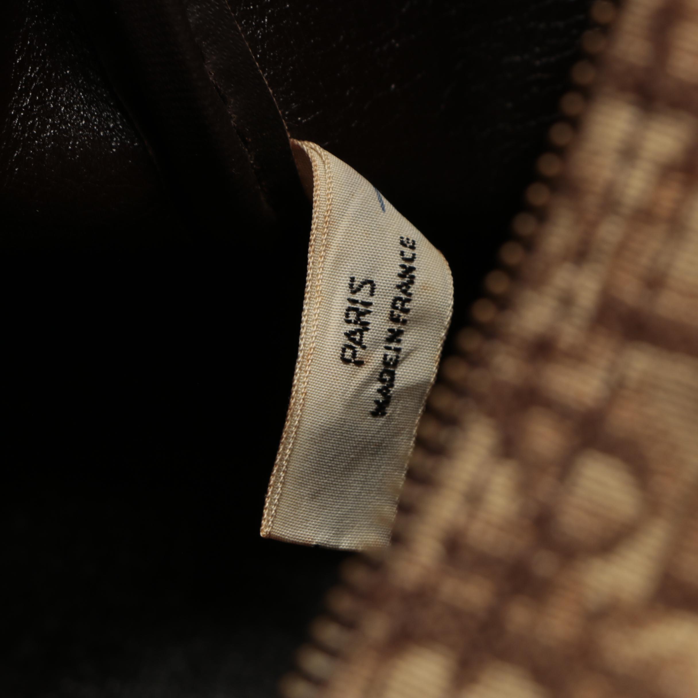 Christian Dior Boston Bag in Monogram Canvas and Leather