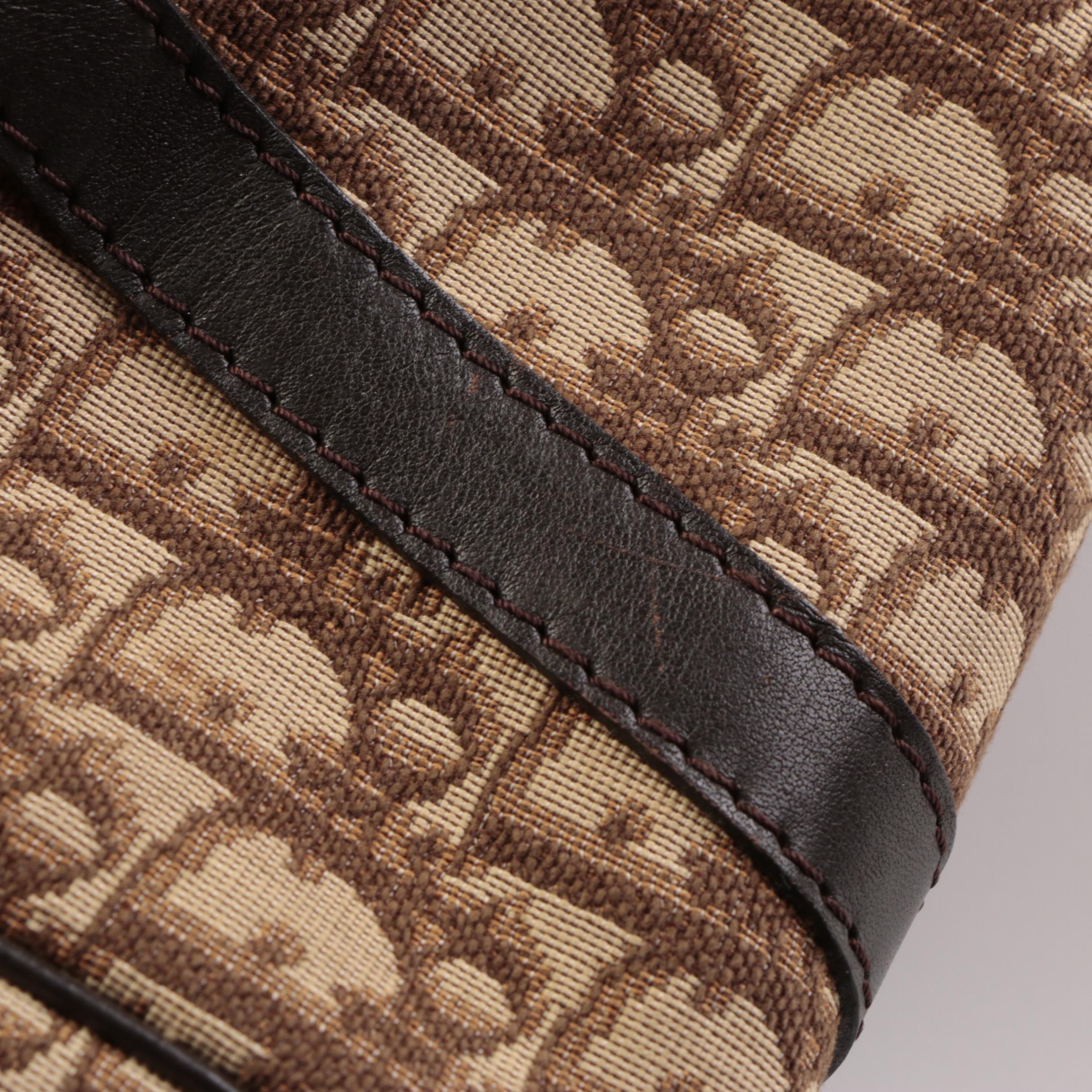 Christian Dior Boston Bag in Monogram Canvas and Leather