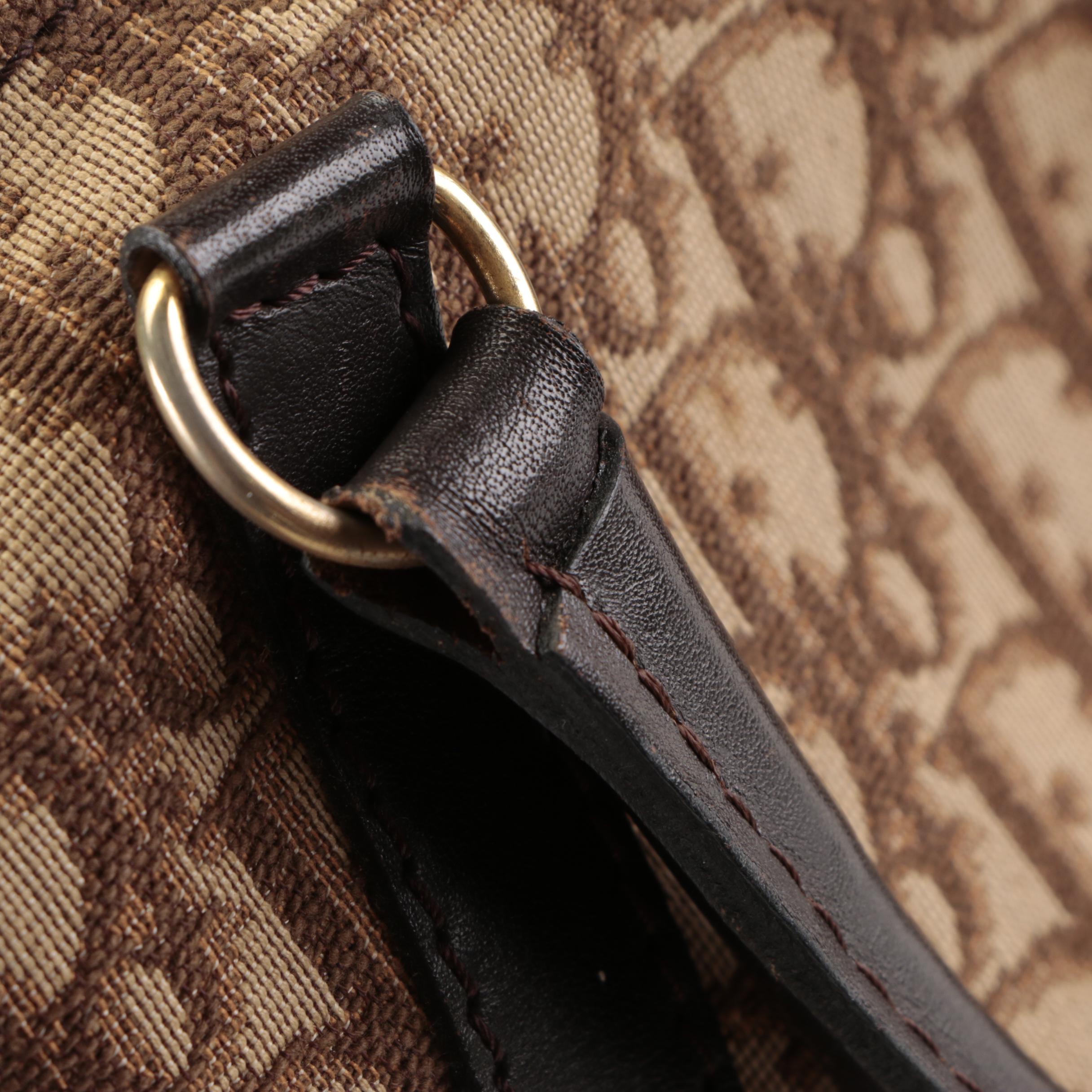 Christian Dior Boston Bag in Monogram Canvas and Leather