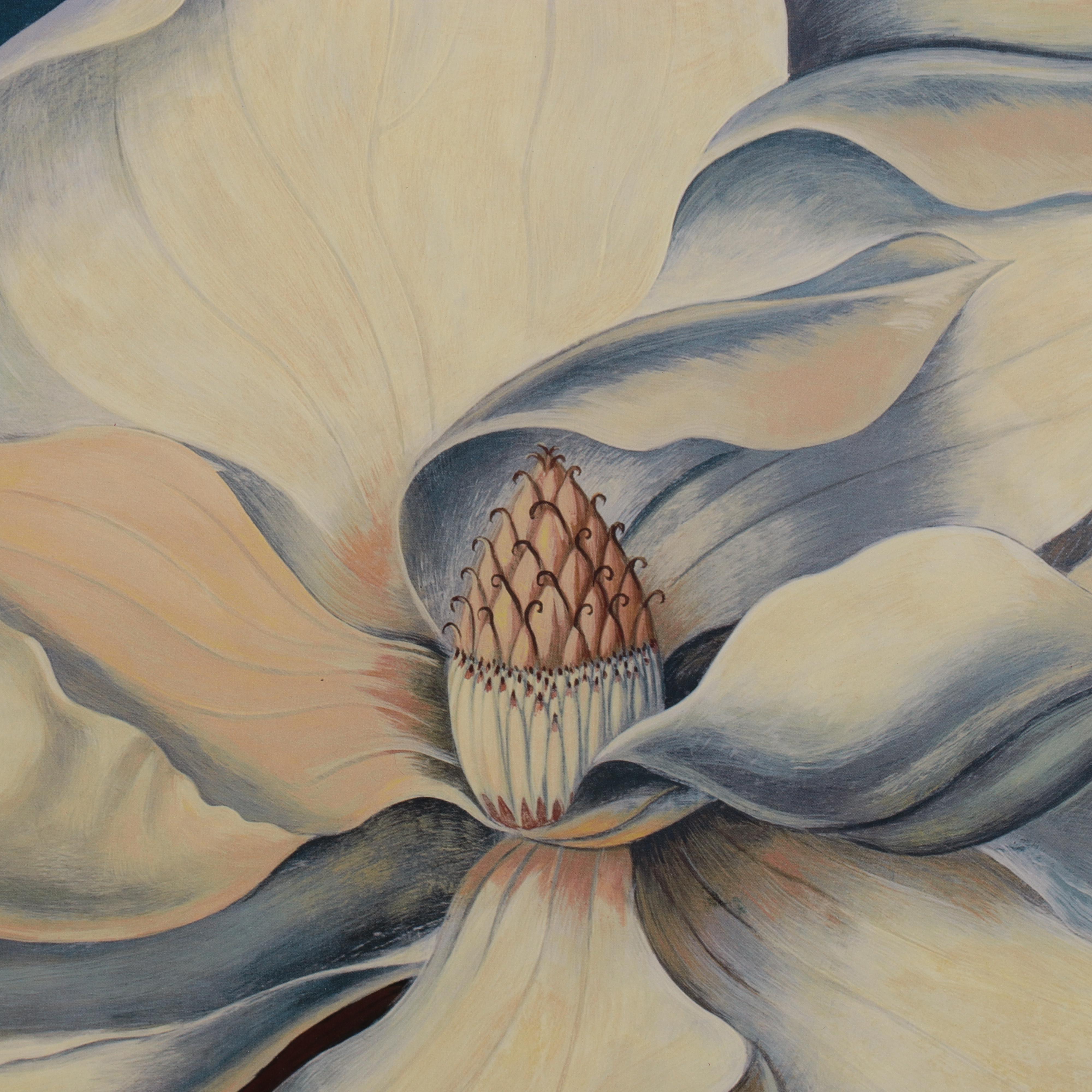 Offset Lithograph After Curtis Parker "Glowing Magnolia," 21st Century