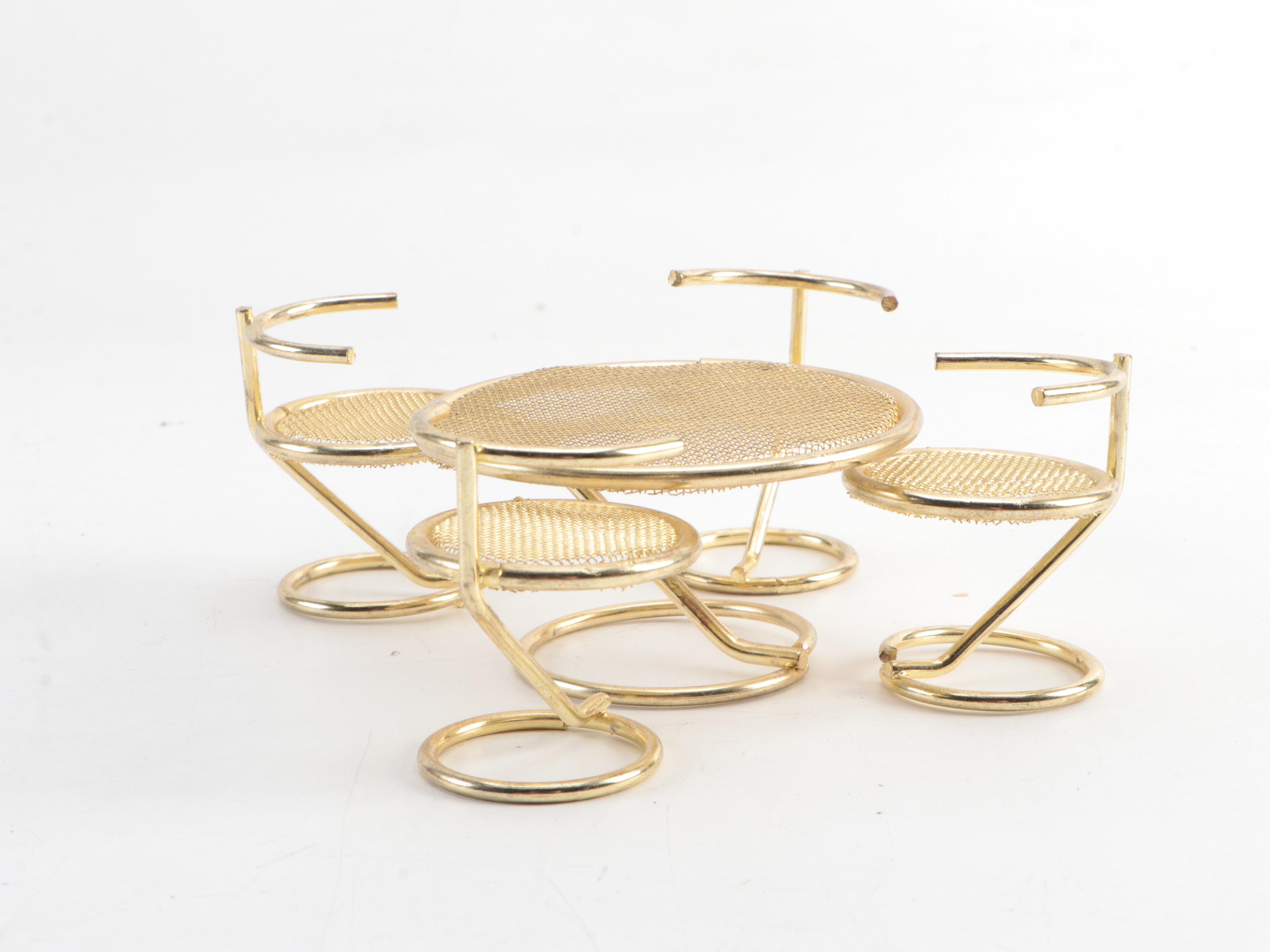 Victorian Style Brass Doll House Furniture