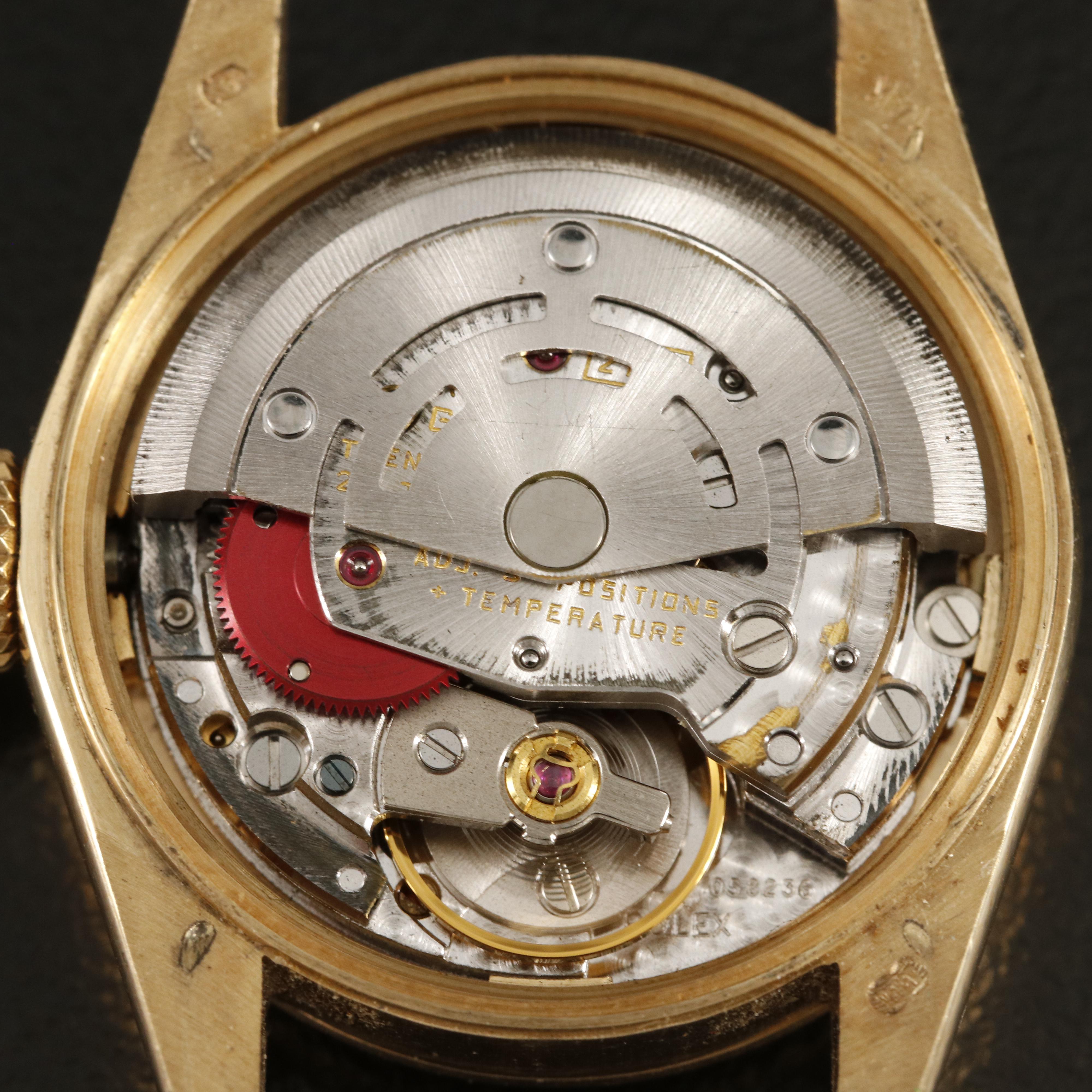 1982 Rolex Oyster Perpetual 14K Yellow Gold, Champagne Dial Watch