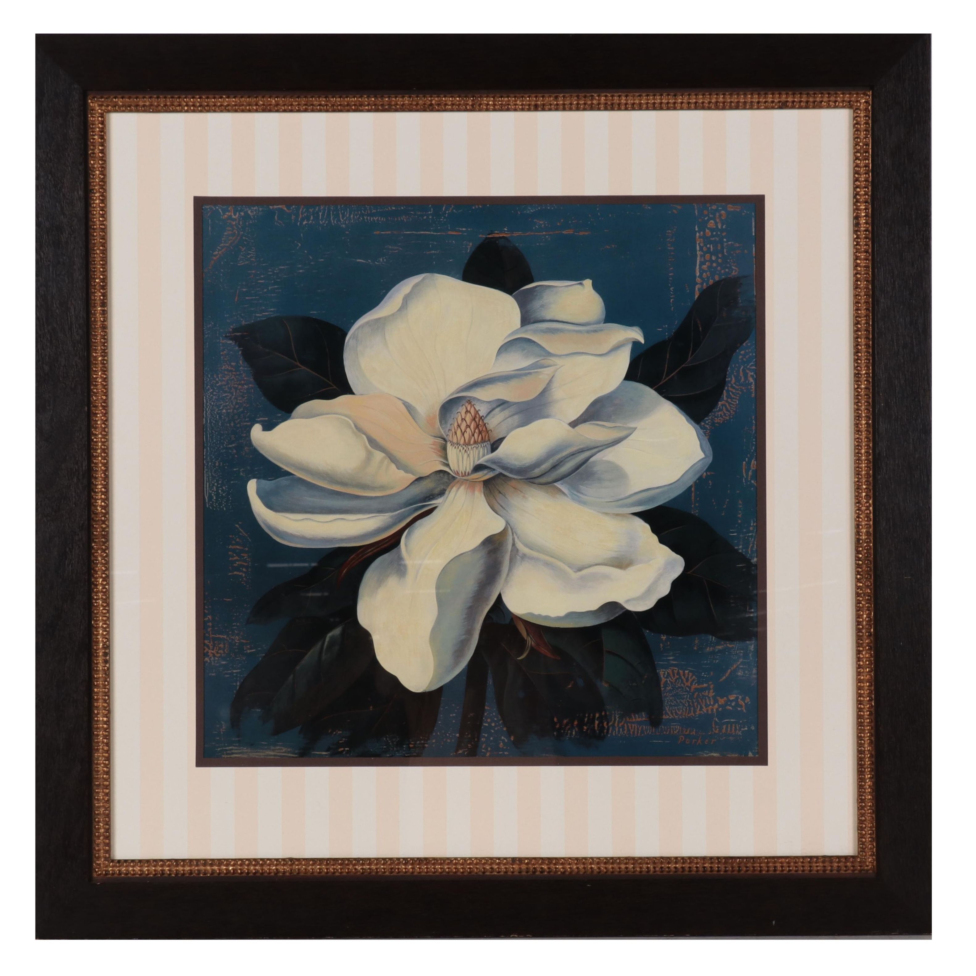 Offset Lithograph After Curtis Parker "Glowing Magnolia," 21st Century