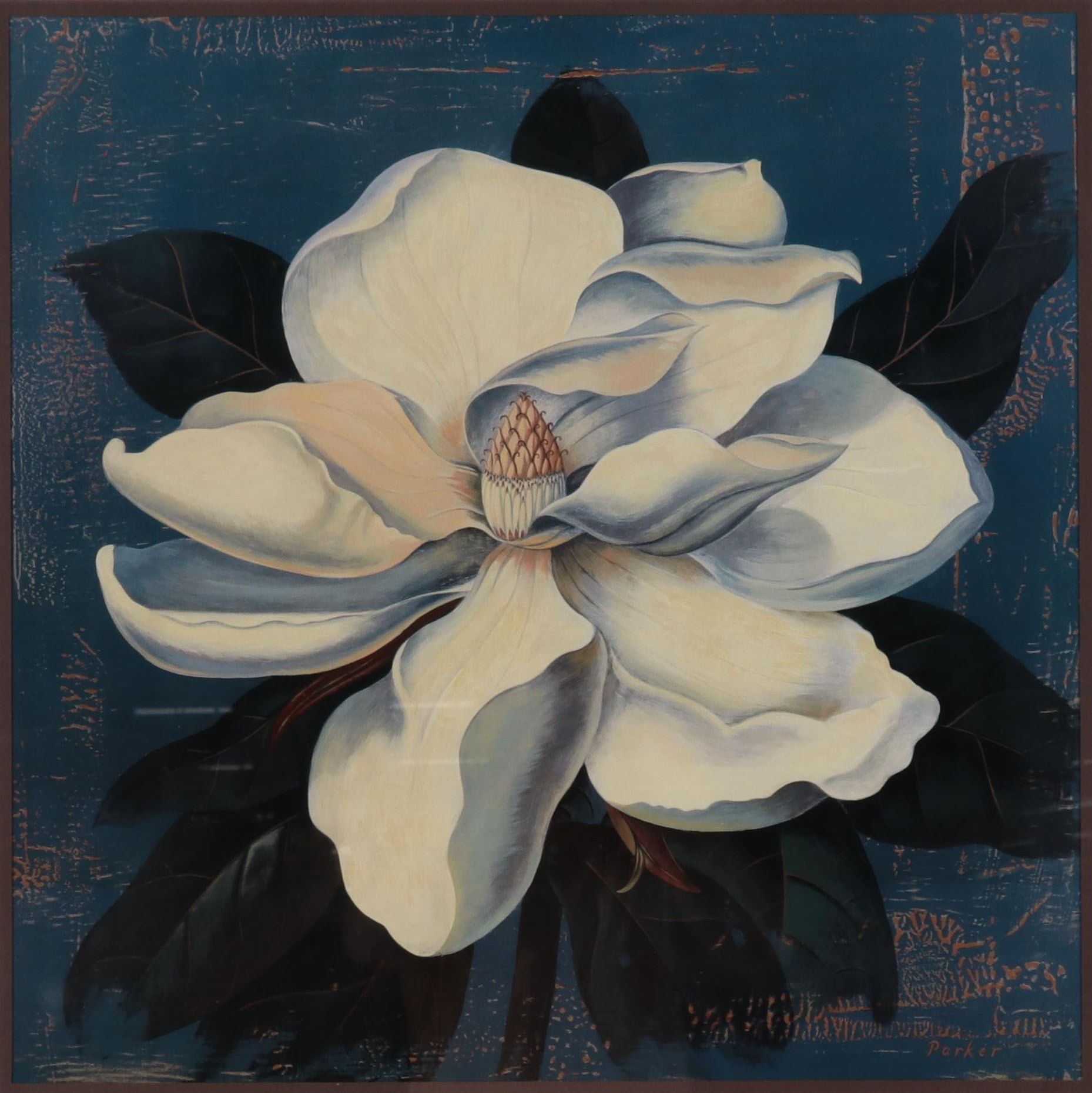 Offset Lithograph After Curtis Parker "Glowing Magnolia," 21st Century