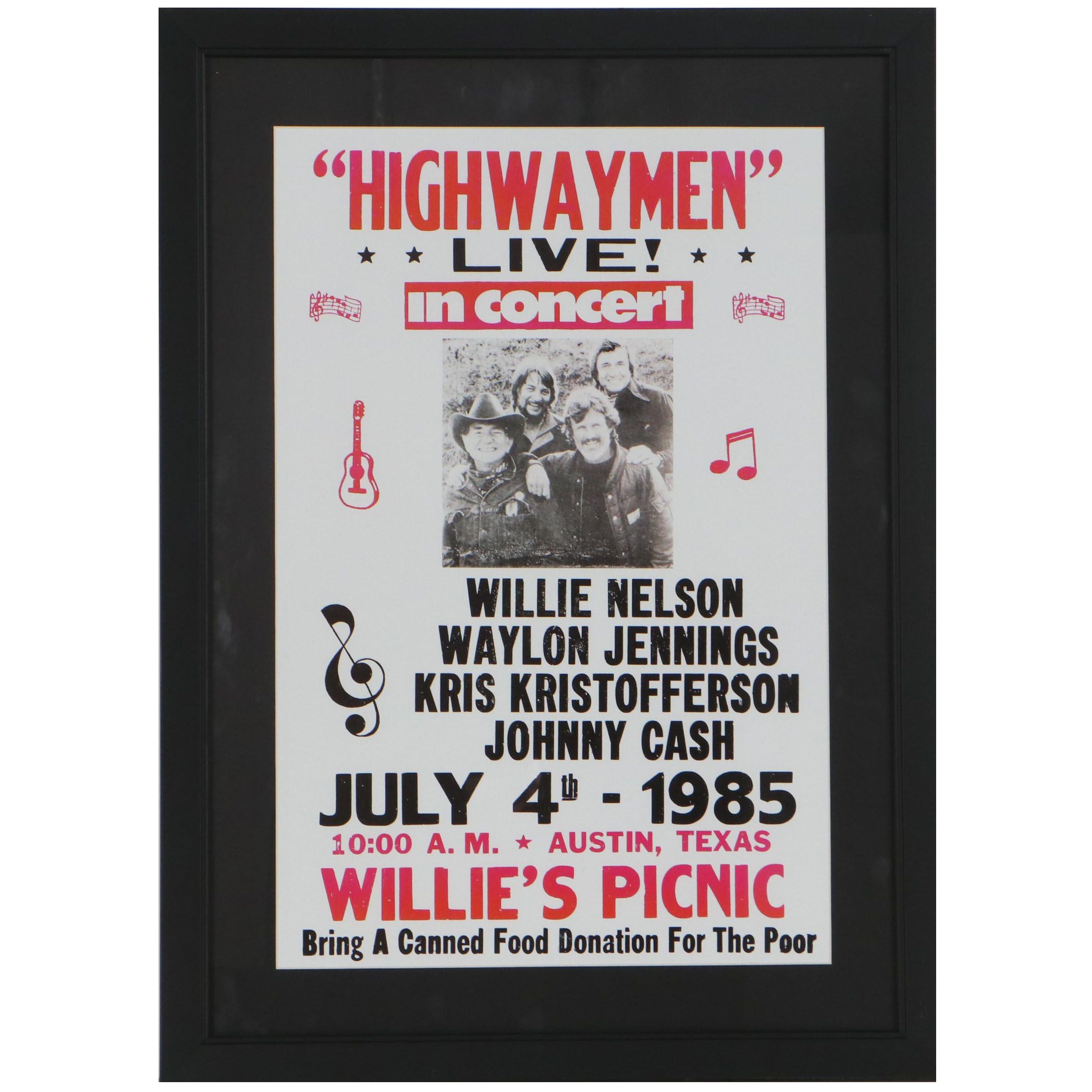 Highway Man Giclée Concert Poster, 21st Century