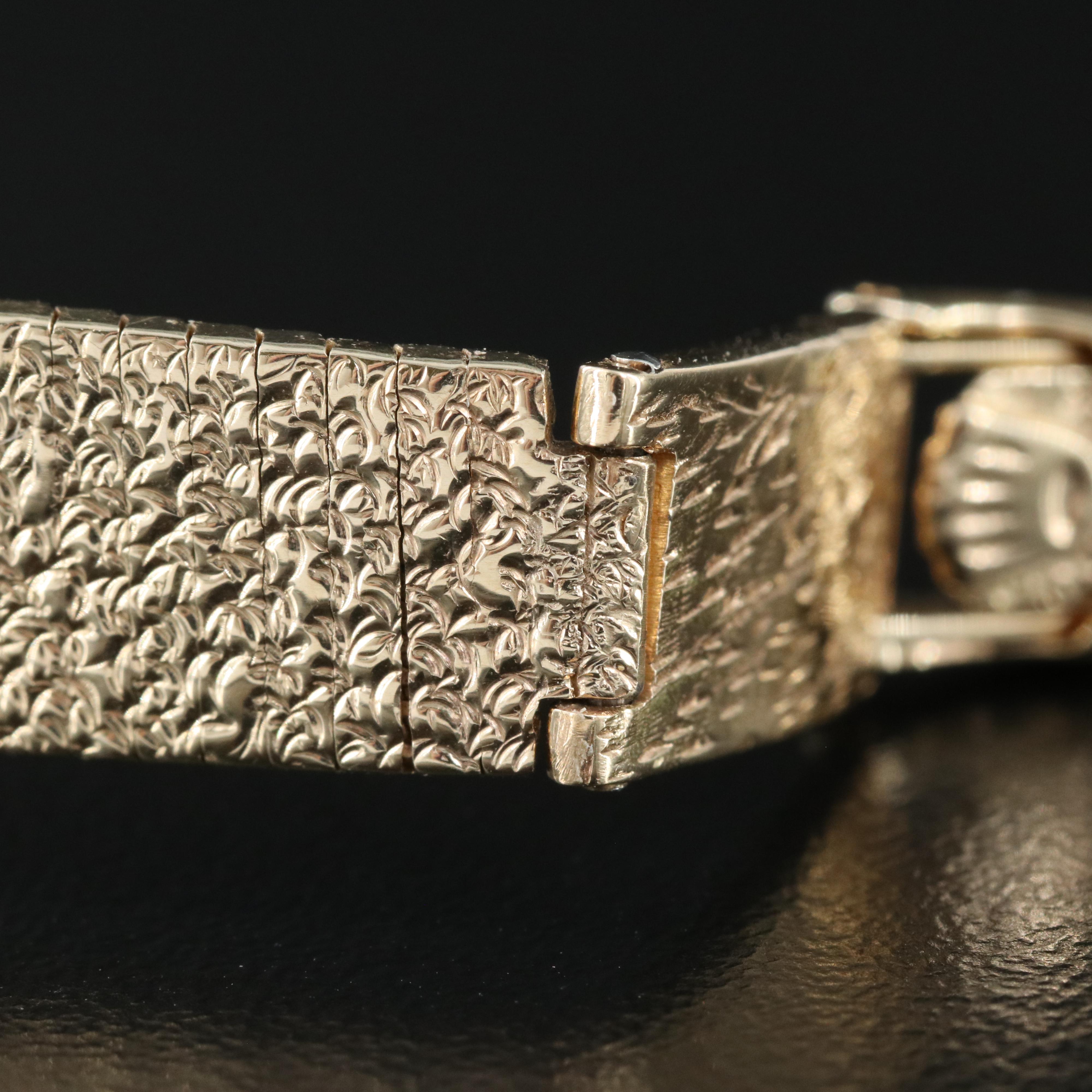 Vintage Rolex 14K and Diamond Watch