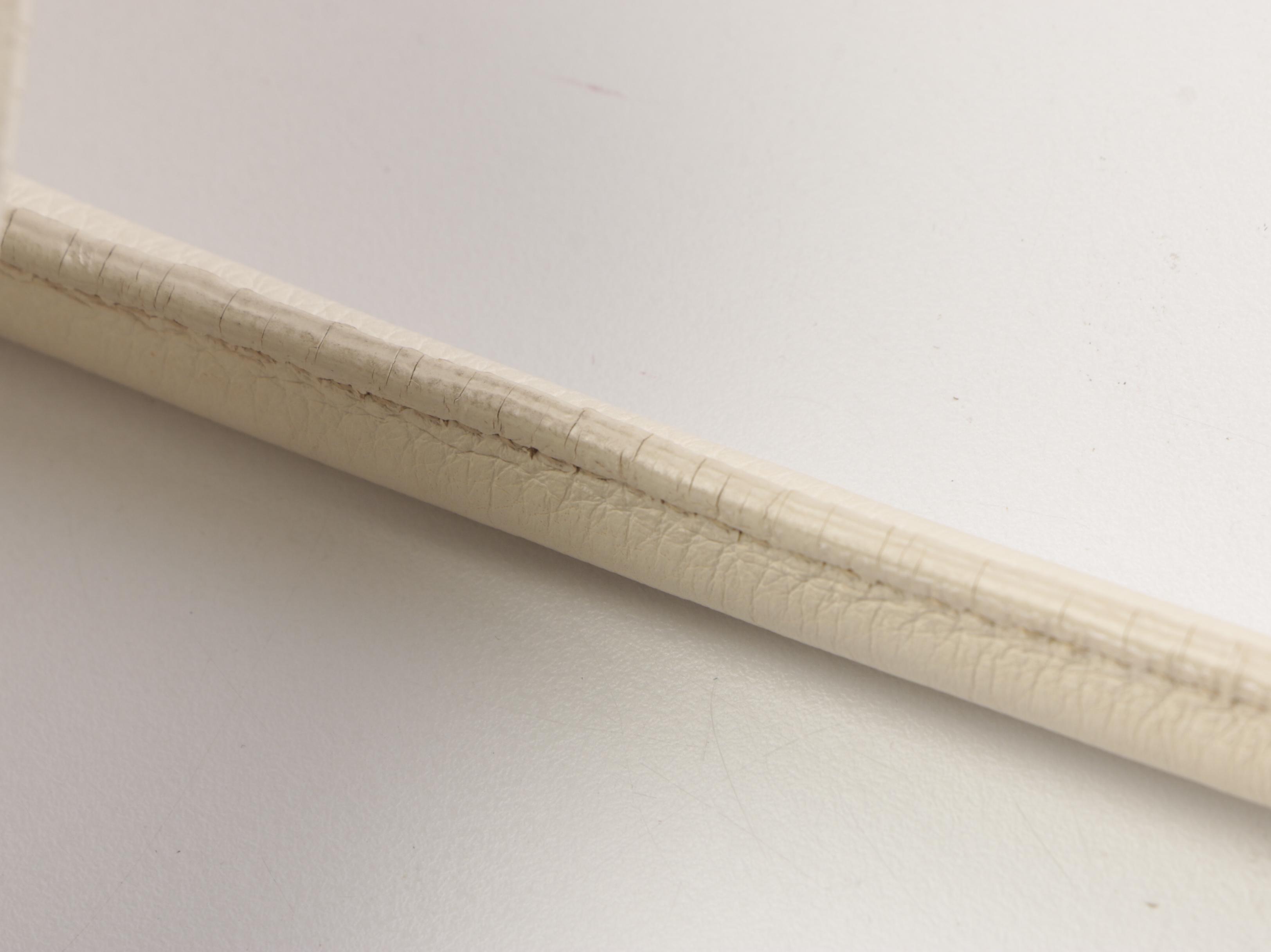 Prada Medium Bauletto Shoulder Bag in Ivory Deerskin with Lizard Detail