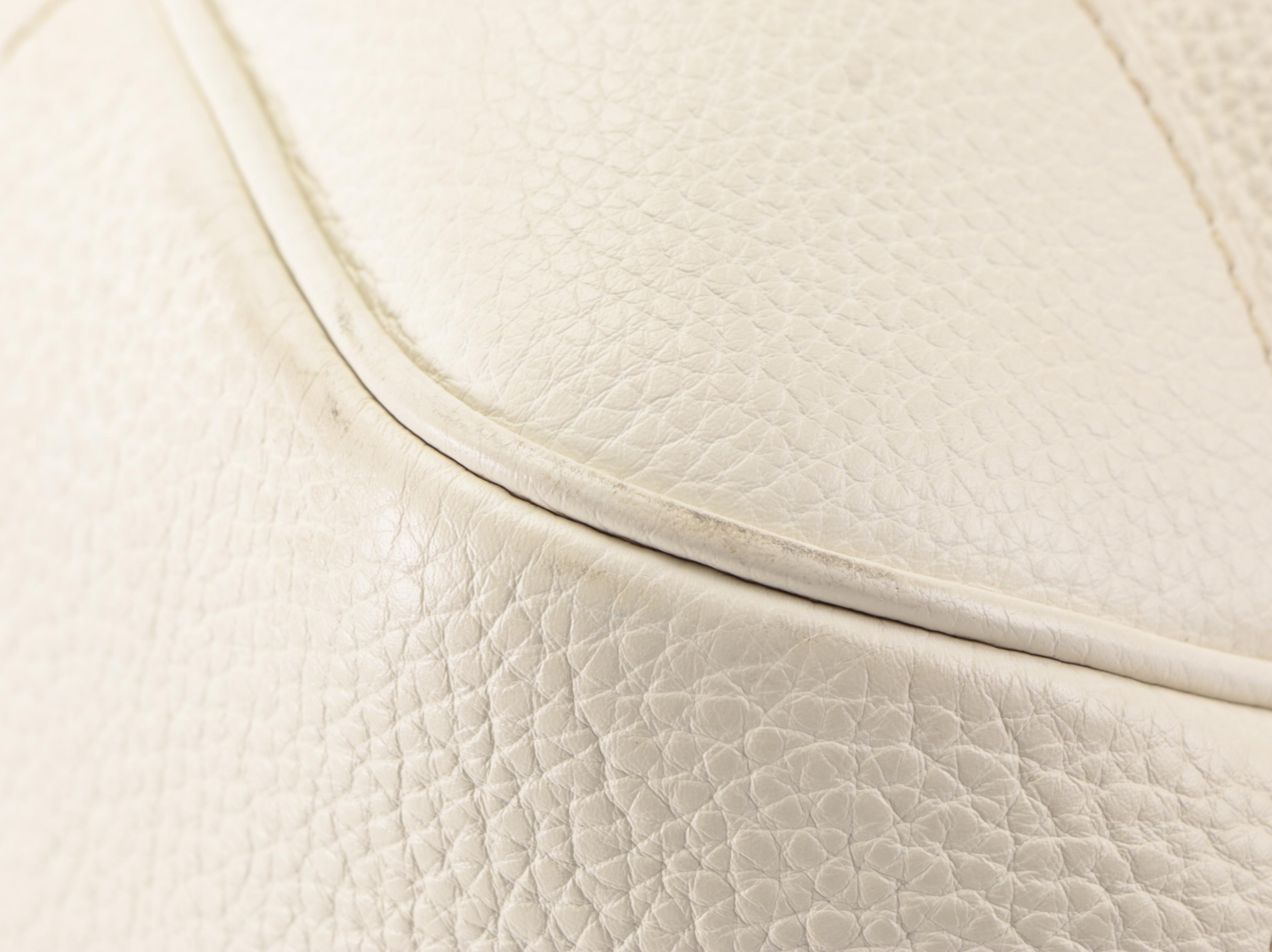 Prada Medium Bauletto Shoulder Bag in Ivory Deerskin with Lizard Detail