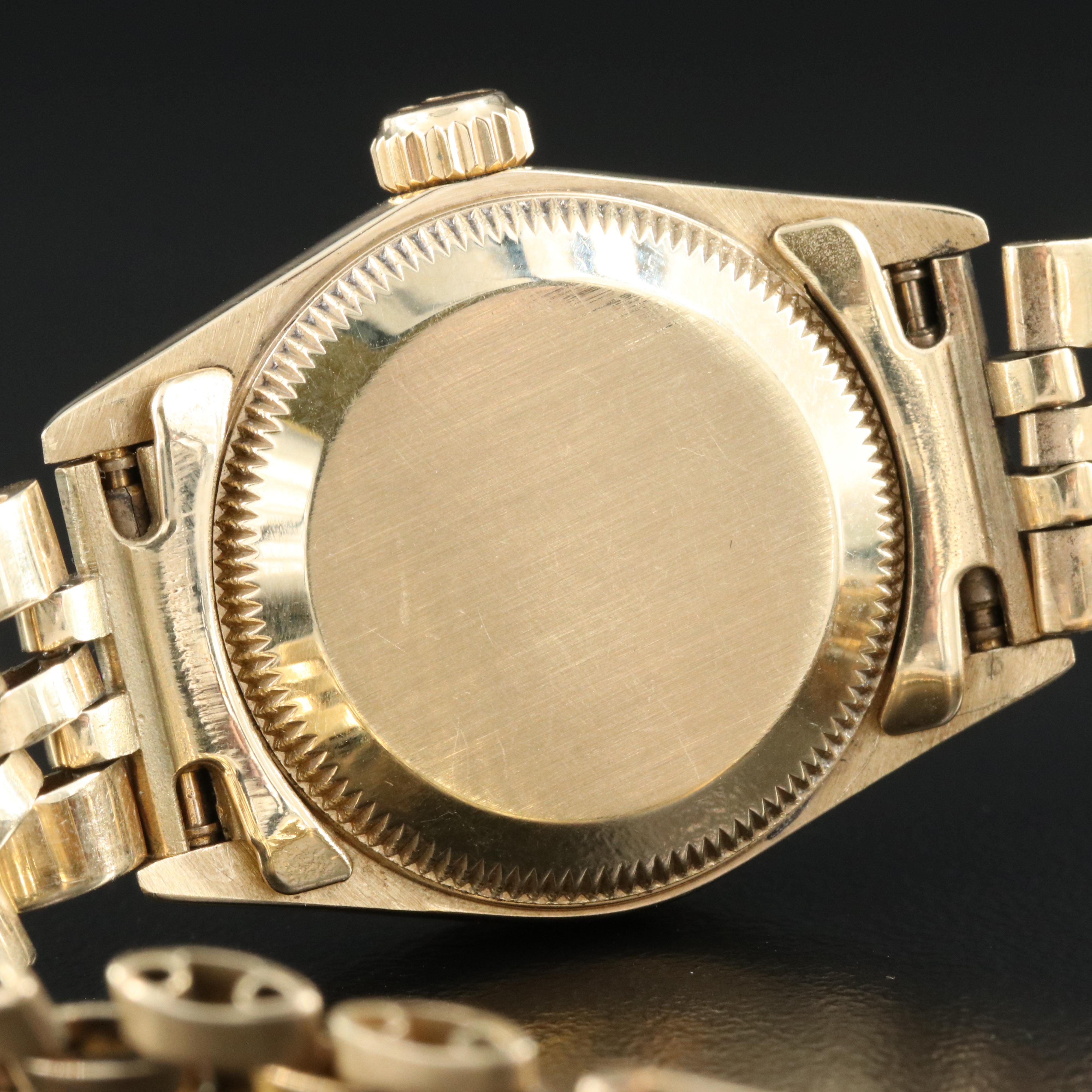 1982 Rolex Oyster Perpetual 14K Yellow Gold, Champagne Dial Watch