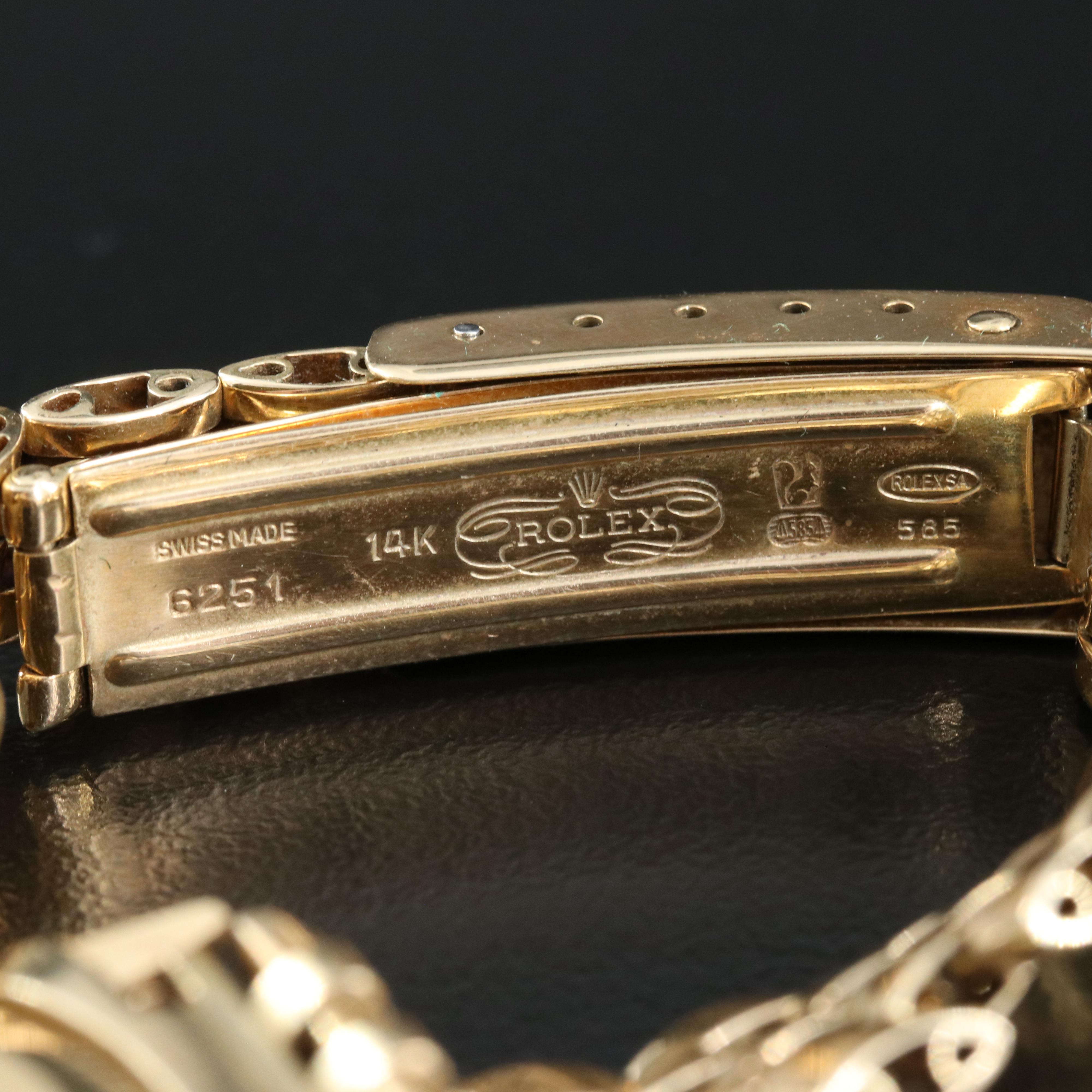 1982 Rolex Oyster Perpetual 14K Yellow Gold, Champagne Dial Watch