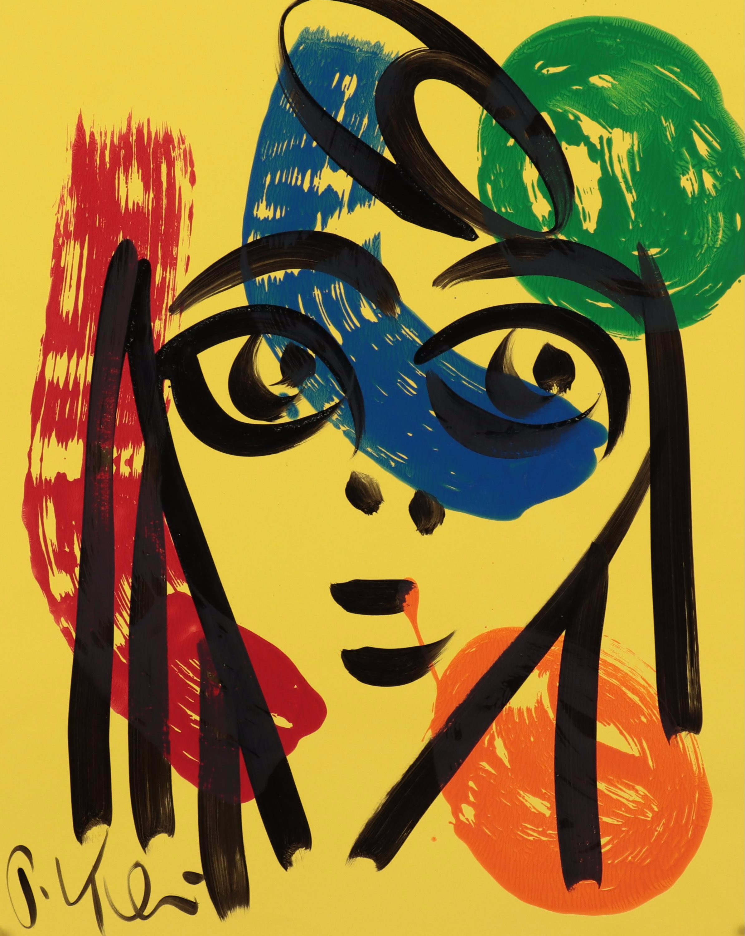 Peter Keil Abstract Portrait Acrylic Painting