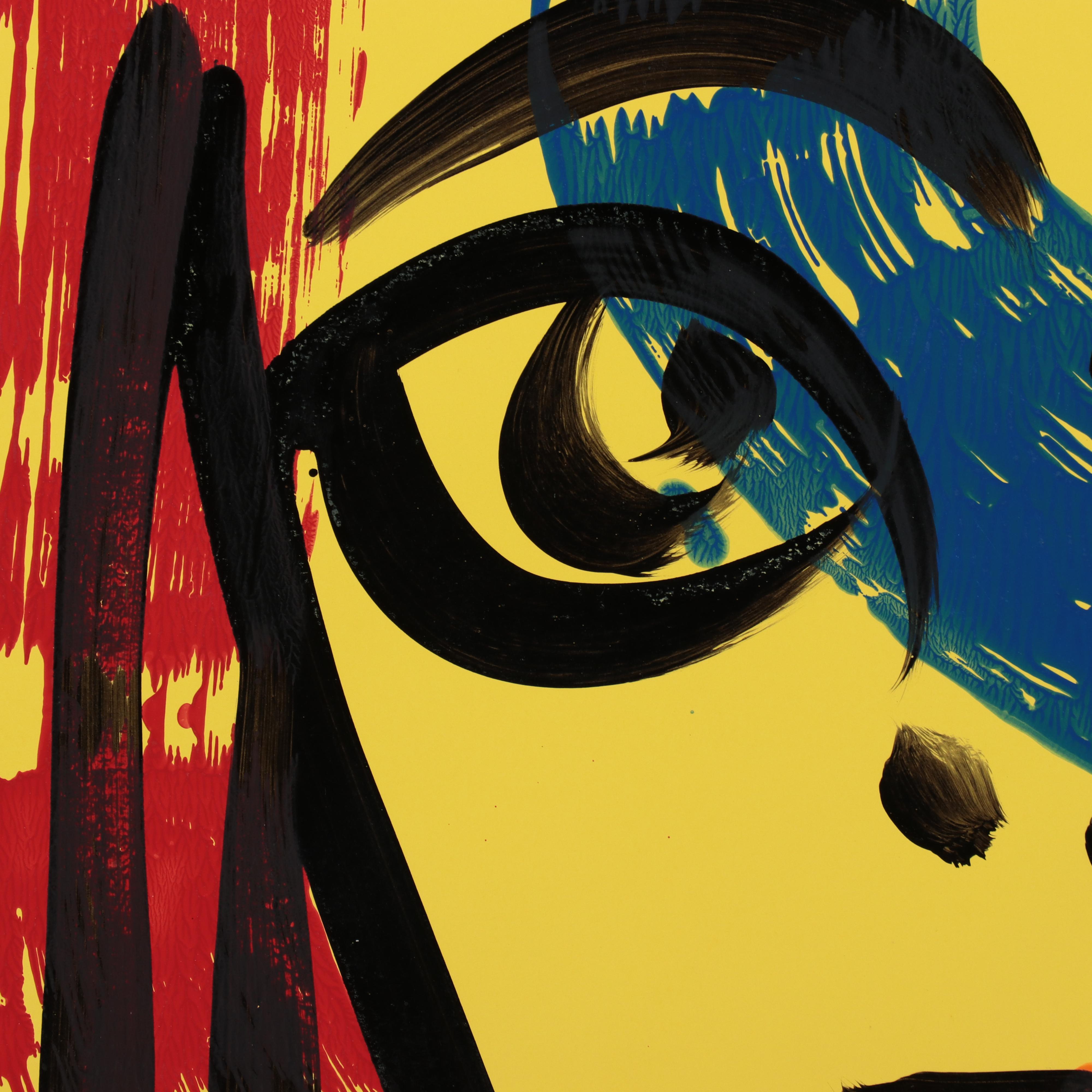 Peter Keil Abstract Portrait Acrylic Painting