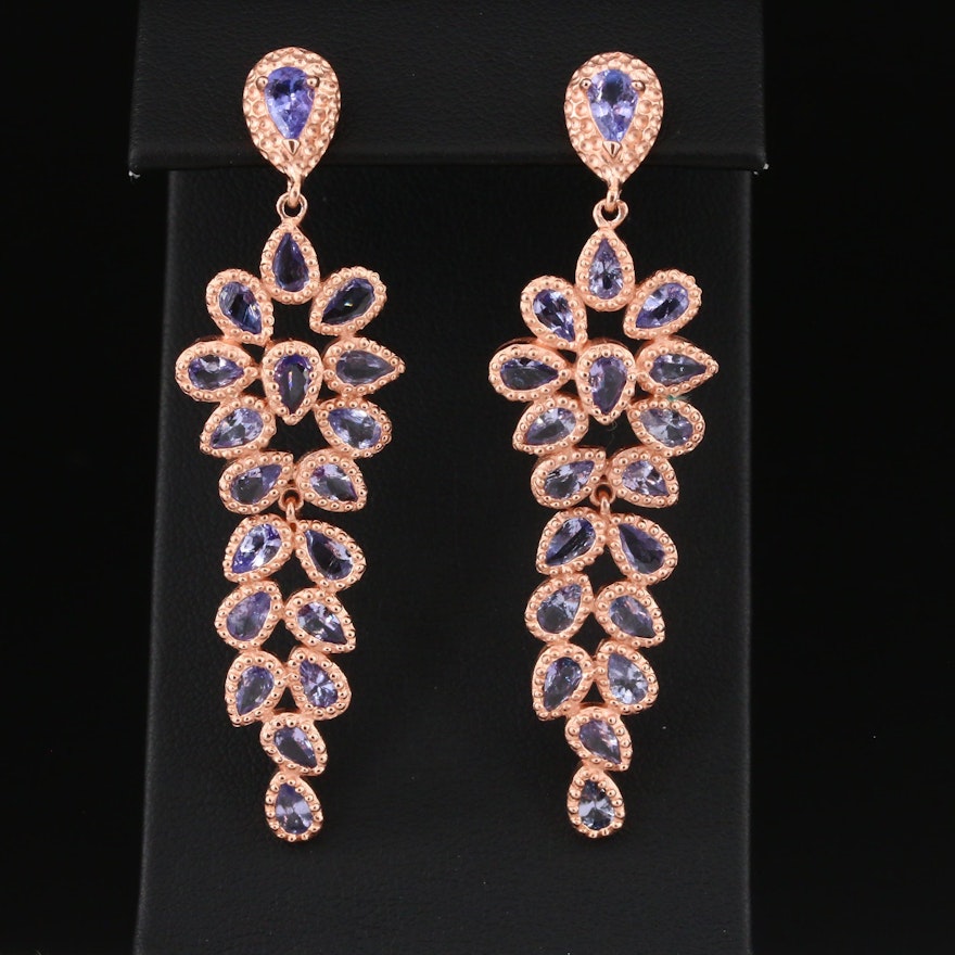 Sterling Tanzanite Earrings