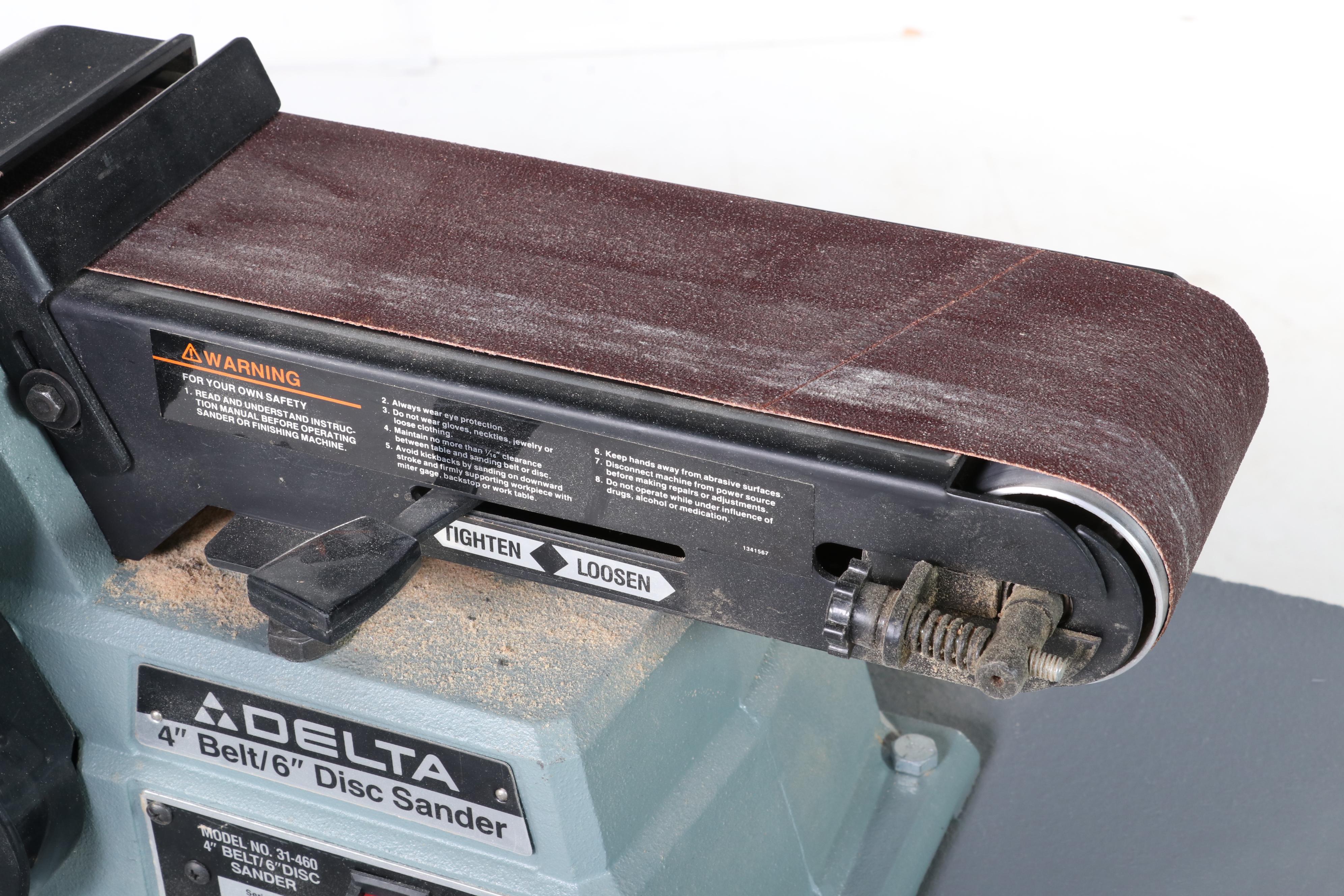 Delta 4" Belt/6" Disc Sander on Stand