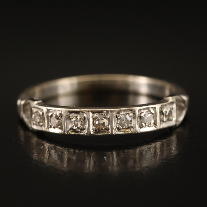 Vintage 14K Diamond Band