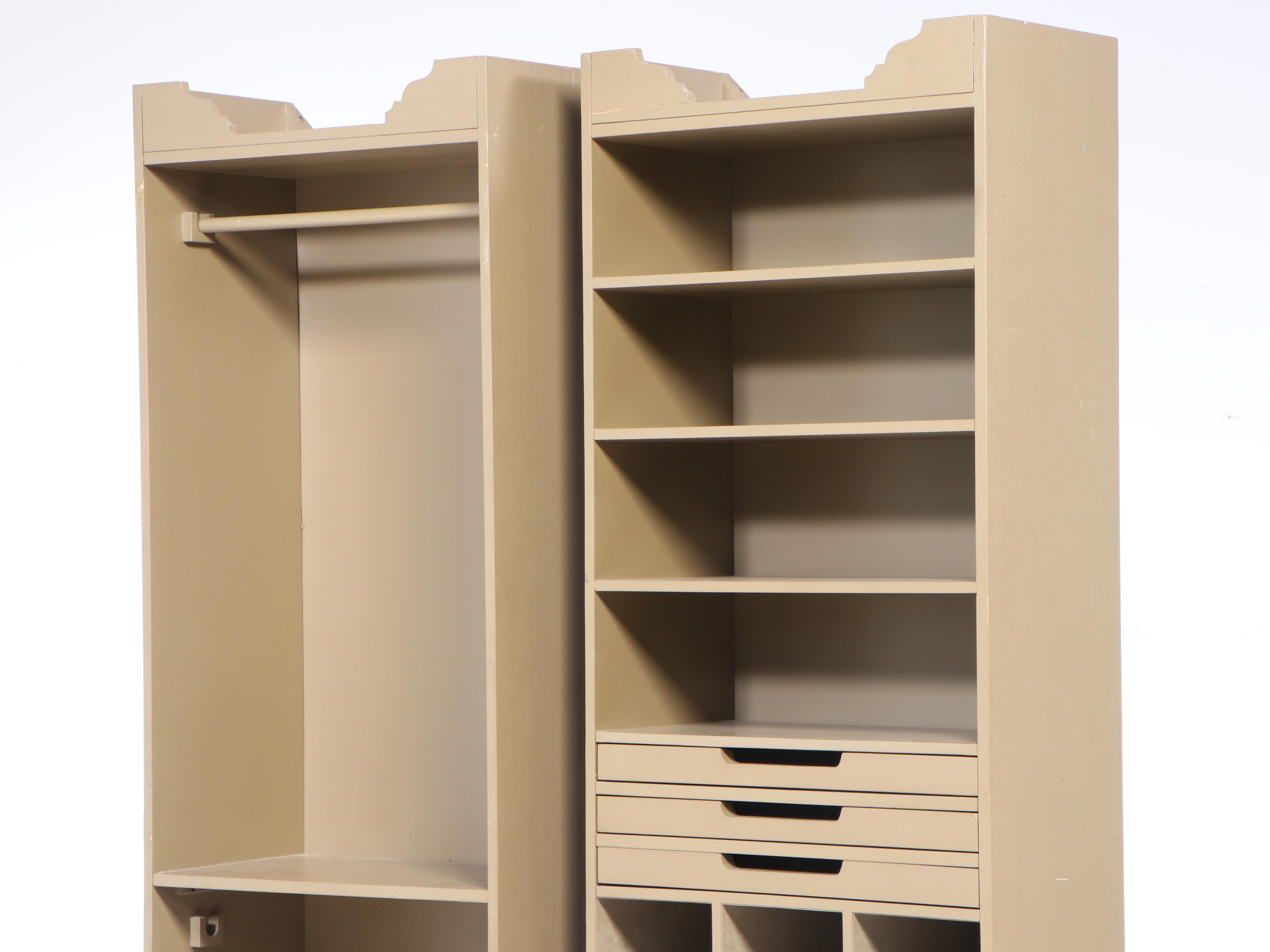 Ballard Designs "Sarah Storage Tower" Painted Closet Cabinets