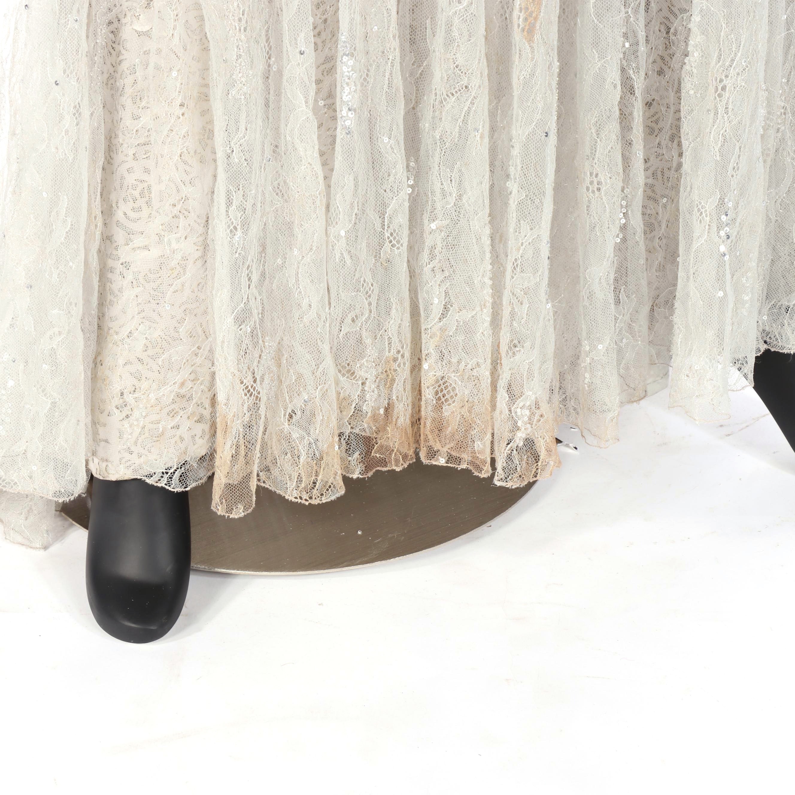 Versace Silver Embellished Mermaid Gown Worn by Julianne Moore, 2004 Oscars