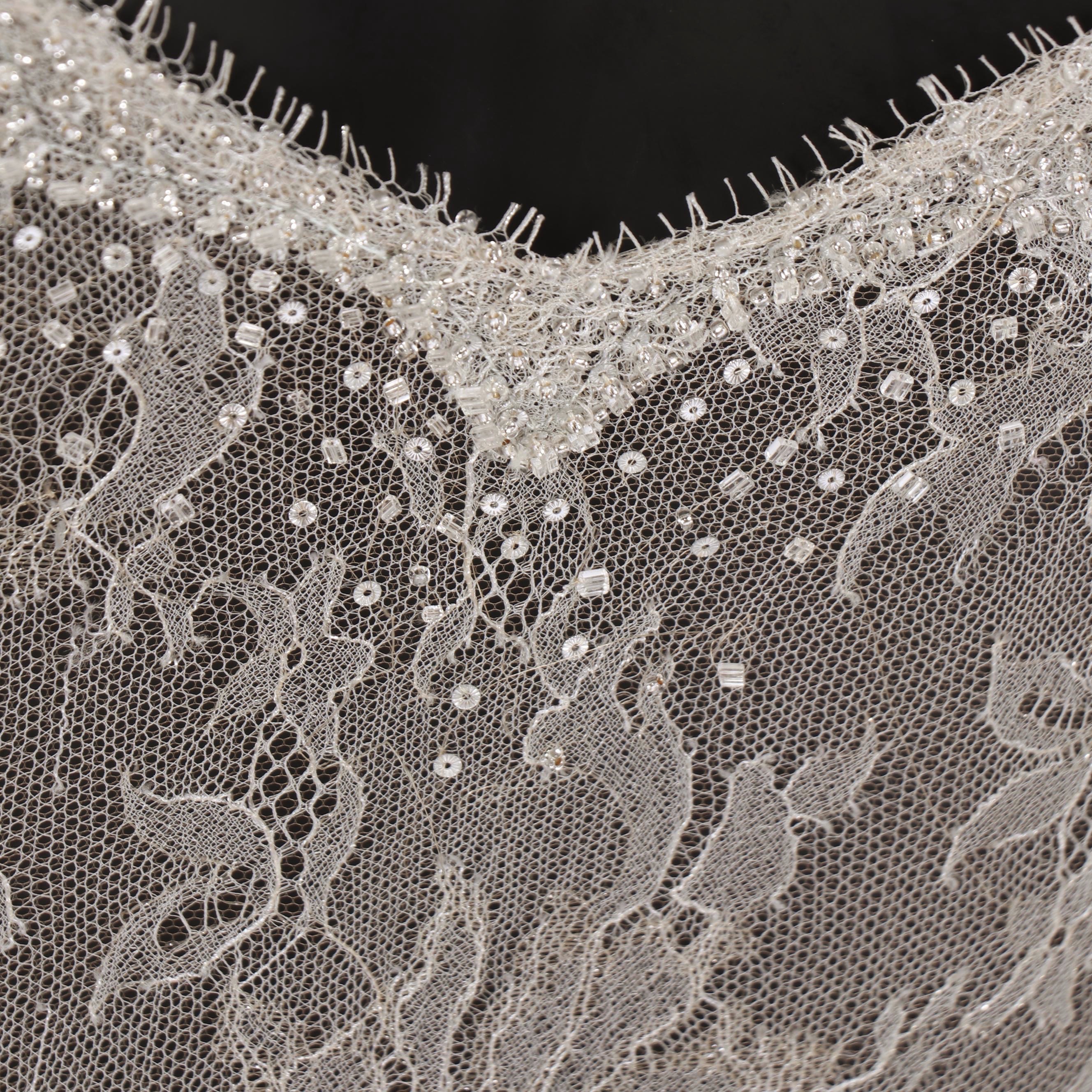 Versace Silver Embellished Mermaid Gown Worn by Julianne Moore, 2004 Oscars