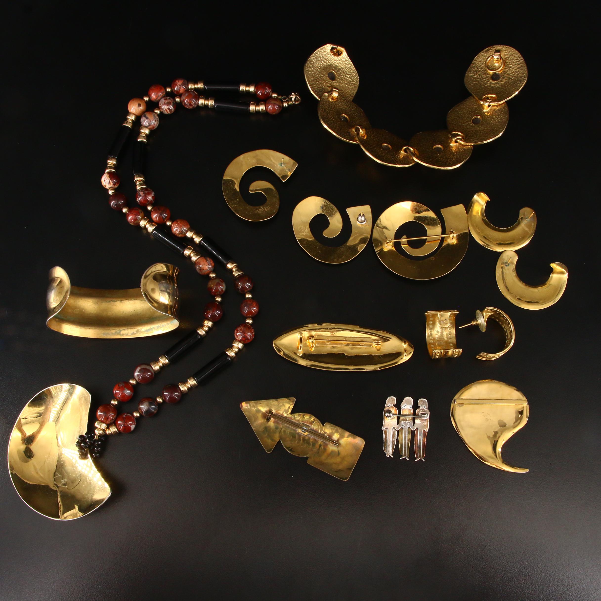 Carlton Ridge for Sutton Hoo Jewelry Collection Including Jasper