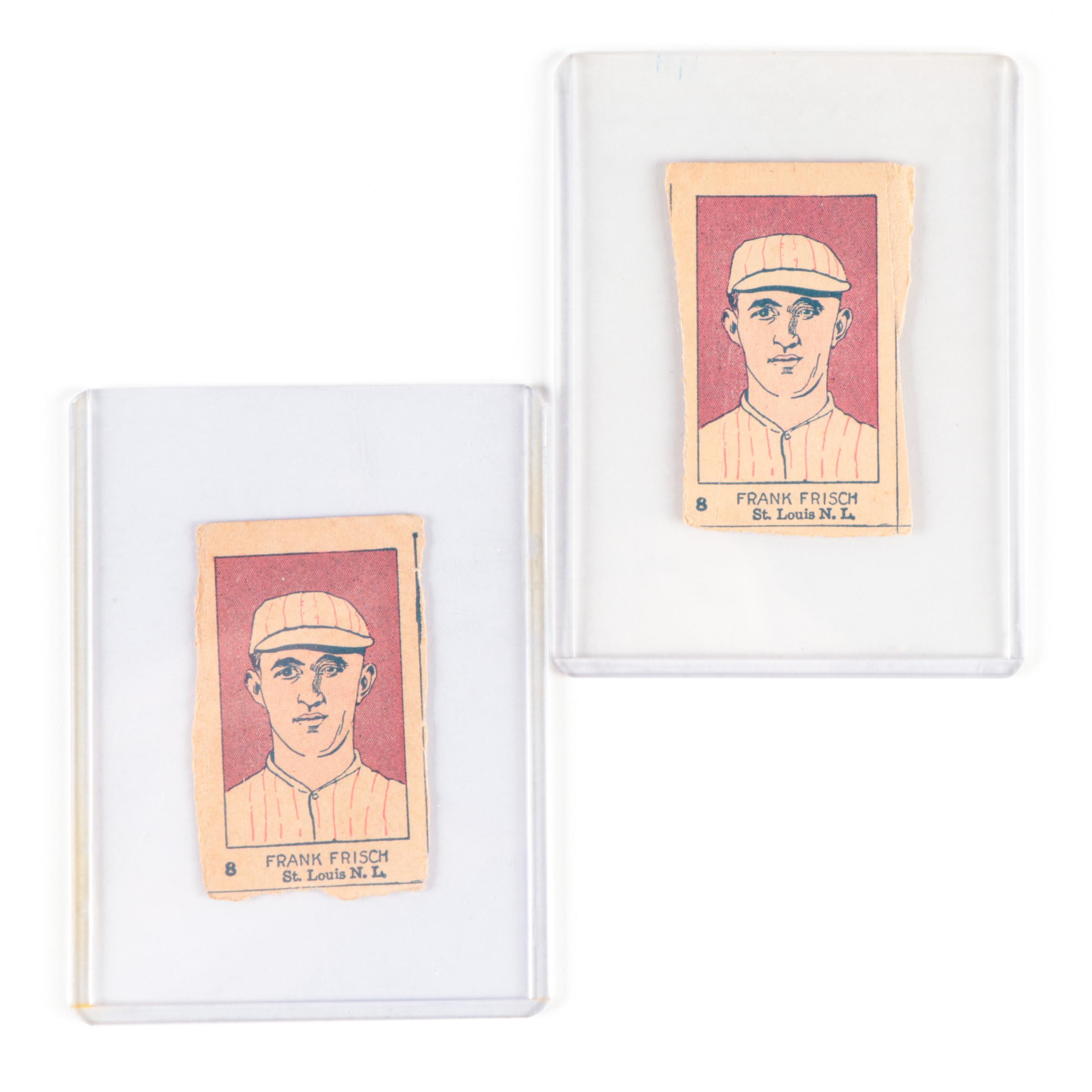 1926 W512 Frank Frisch #8 St. Louis N.L. Hand Cut Baseball Strip Cards