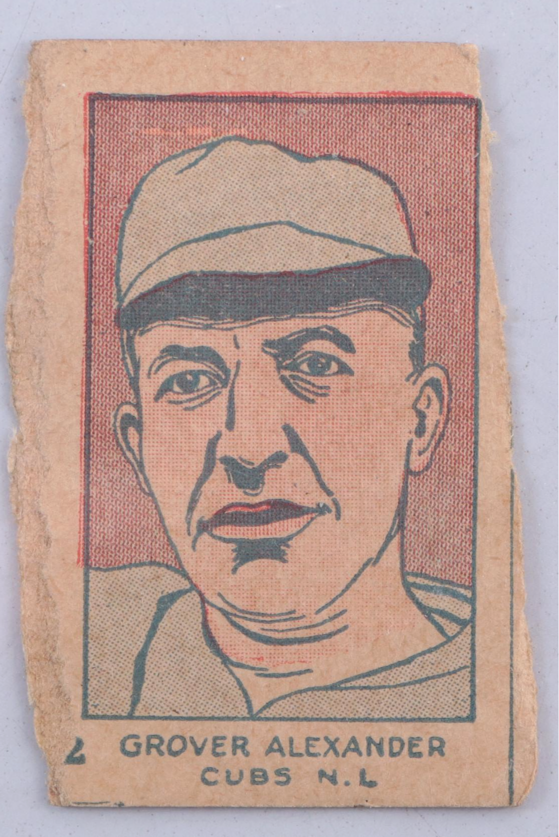 1926 W512 Grover Alexander #2 St. Cubs N.L. Hand Cut Baseball Strip Cards