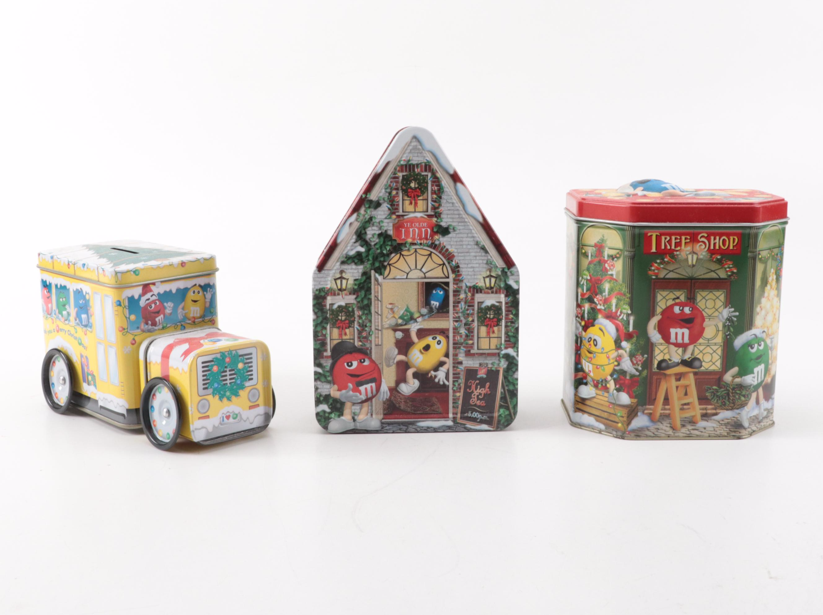 M&M's Christmas Train Car Series 1 Set, Coin Banks and More M&M's Collectables