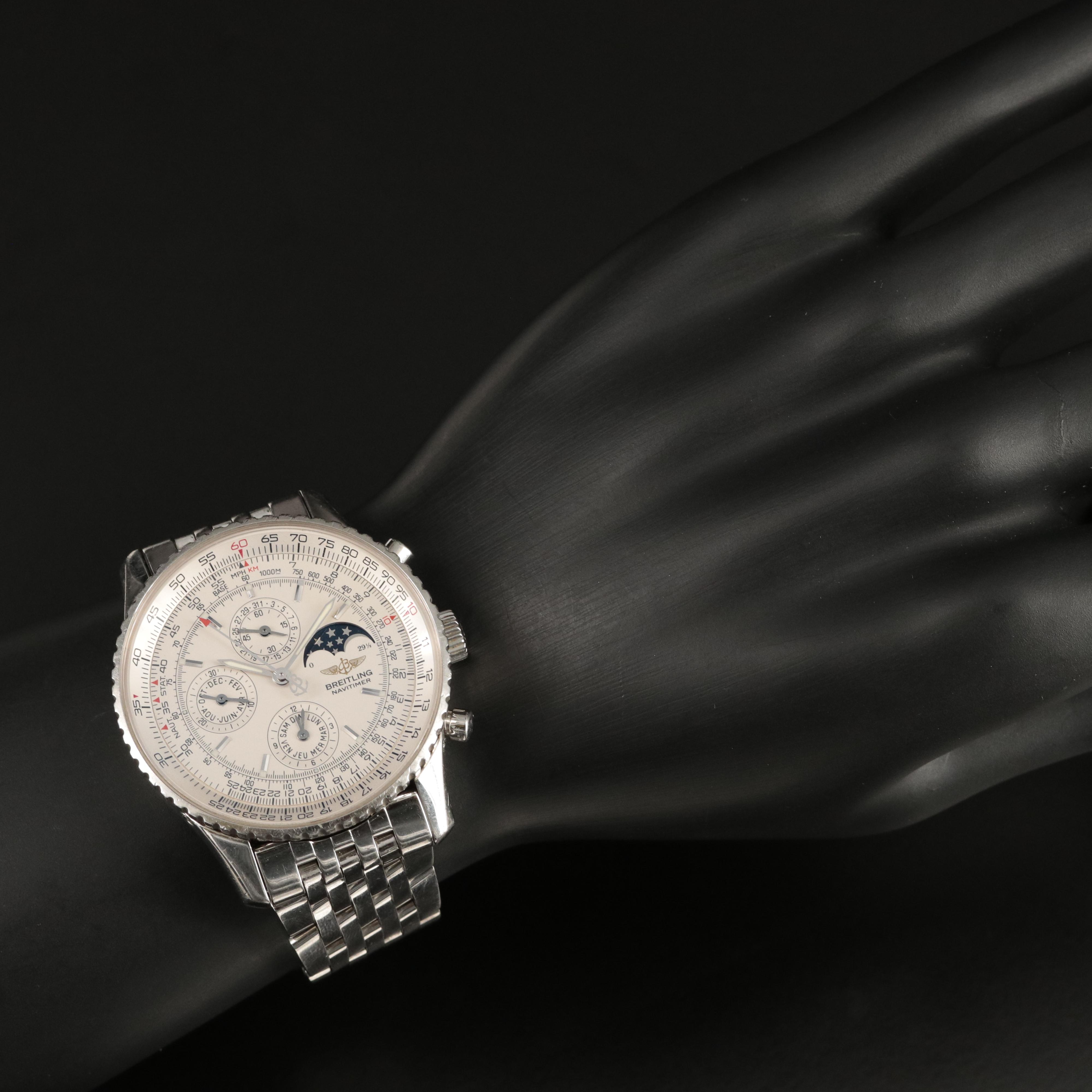 Breitling Navitimer Olympus Stainless Steel Chronograph Watch