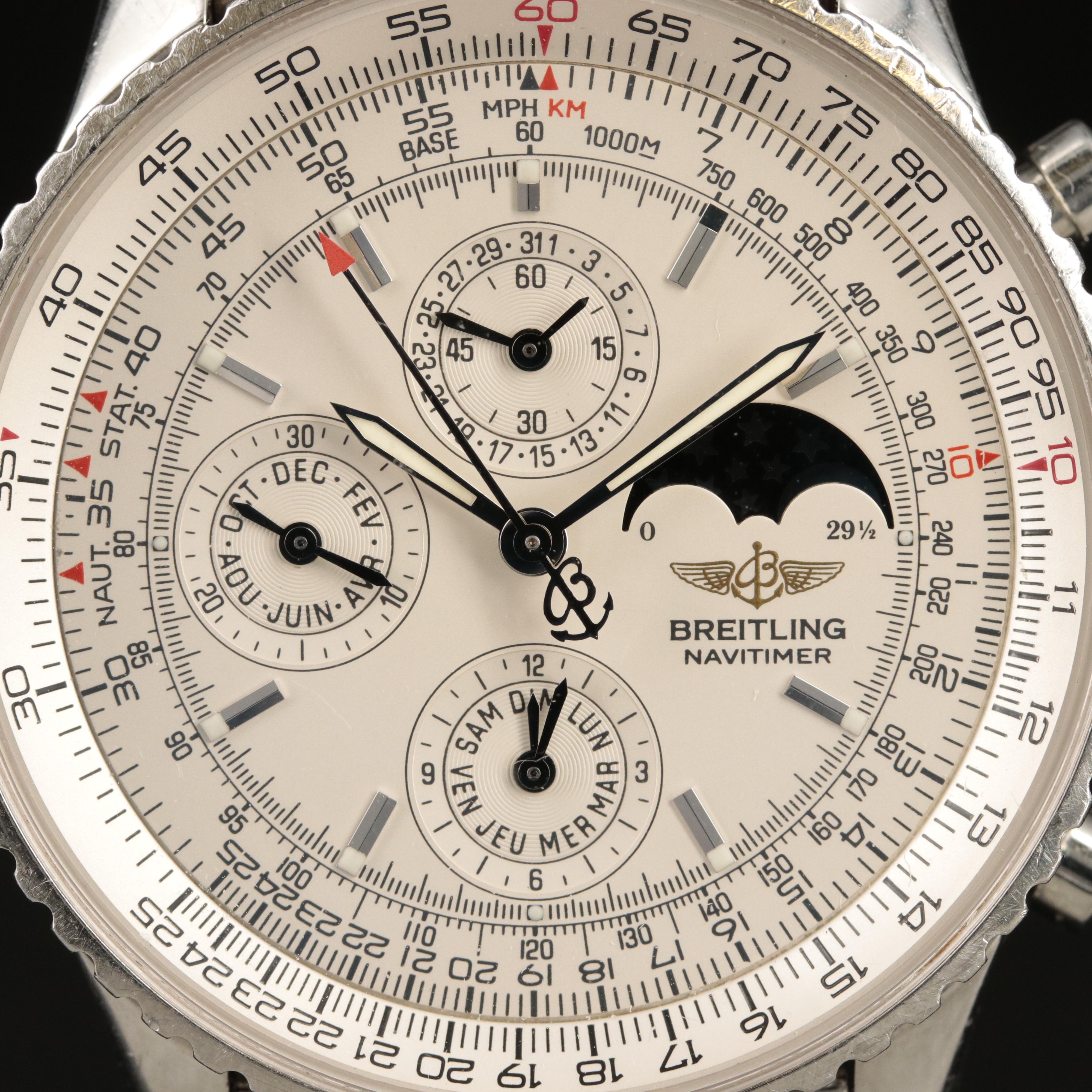 Breitling Navitimer Olympus Stainless Steel Chronograph Watch