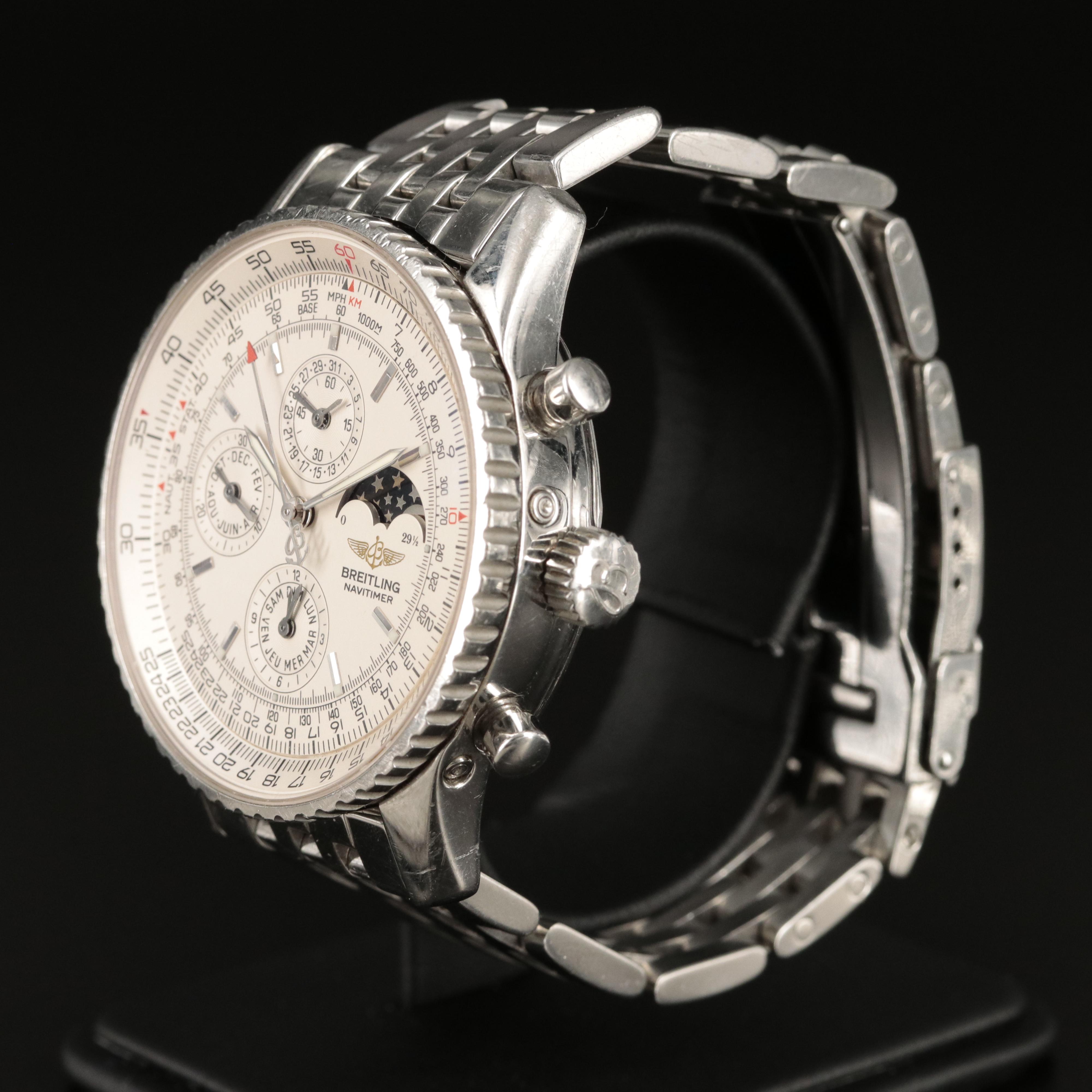 Breitling Navitimer Olympus Stainless Steel Chronograph Watch