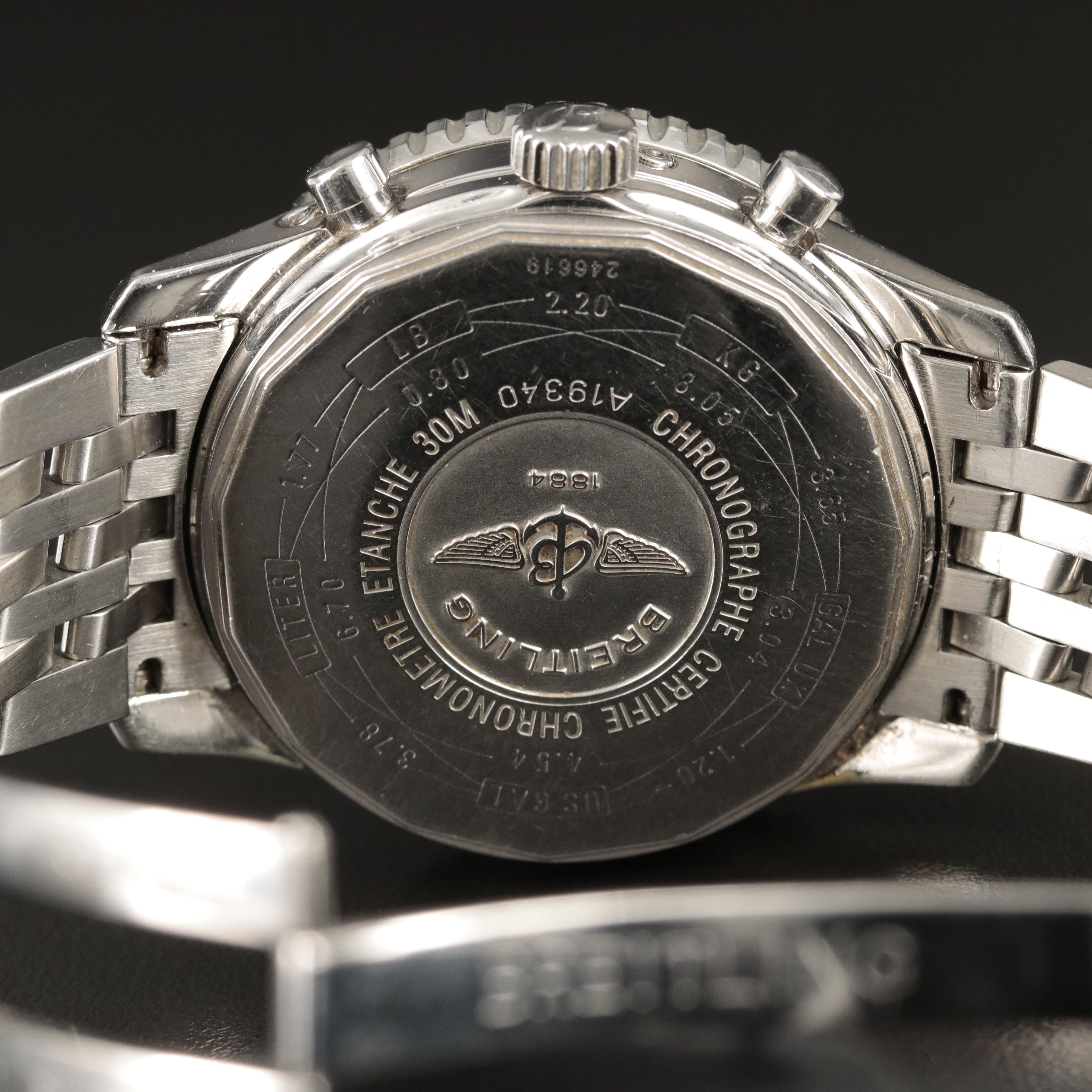 Breitling Navitimer Olympus Stainless Steel Chronograph Watch