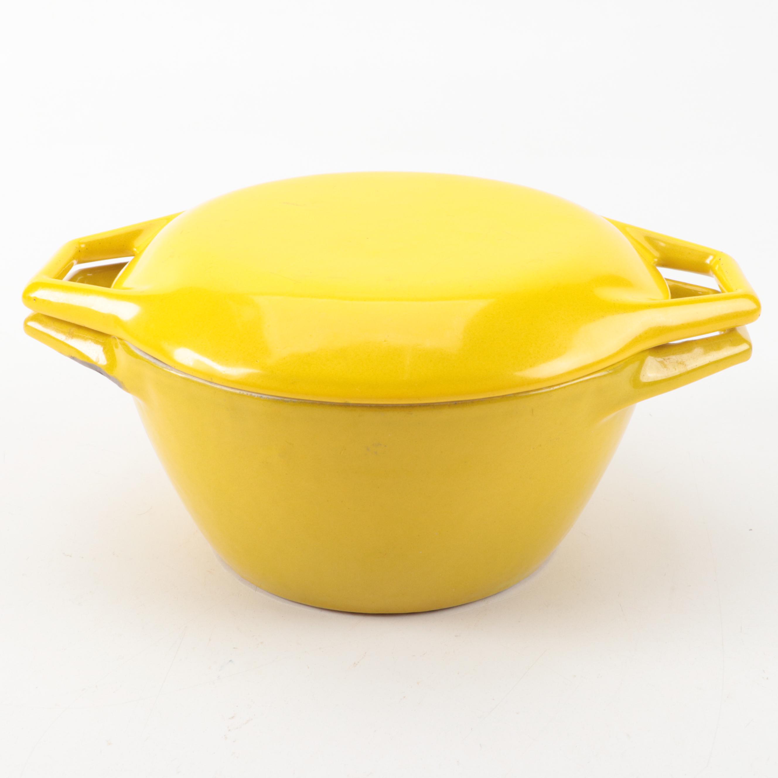 Asahi, Copco with Other Enamelware Plates, Mugs, Dutch Oven and Coffee Pot