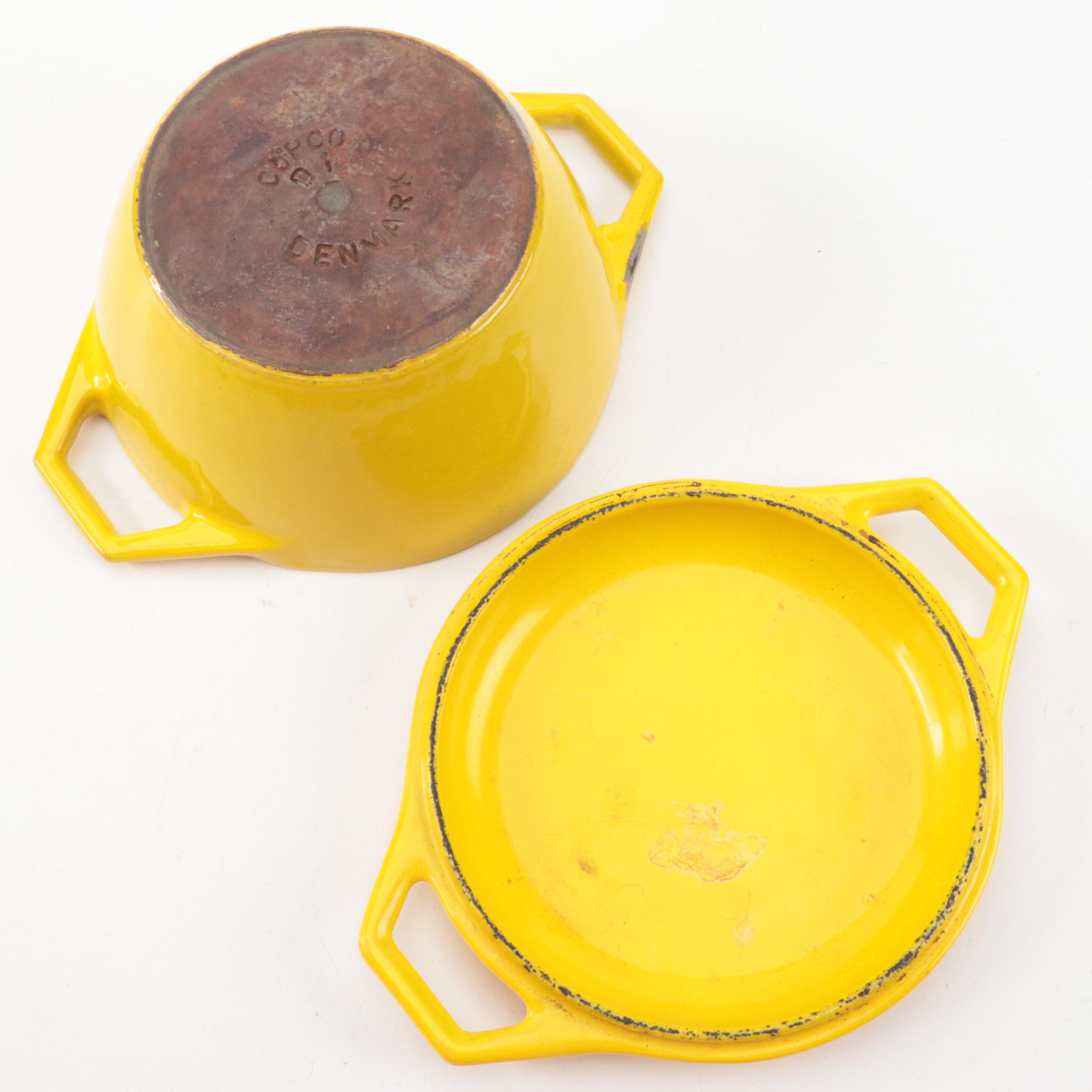 Asahi, Copco with Other Enamelware Plates, Mugs, Dutch Oven and Coffee Pot