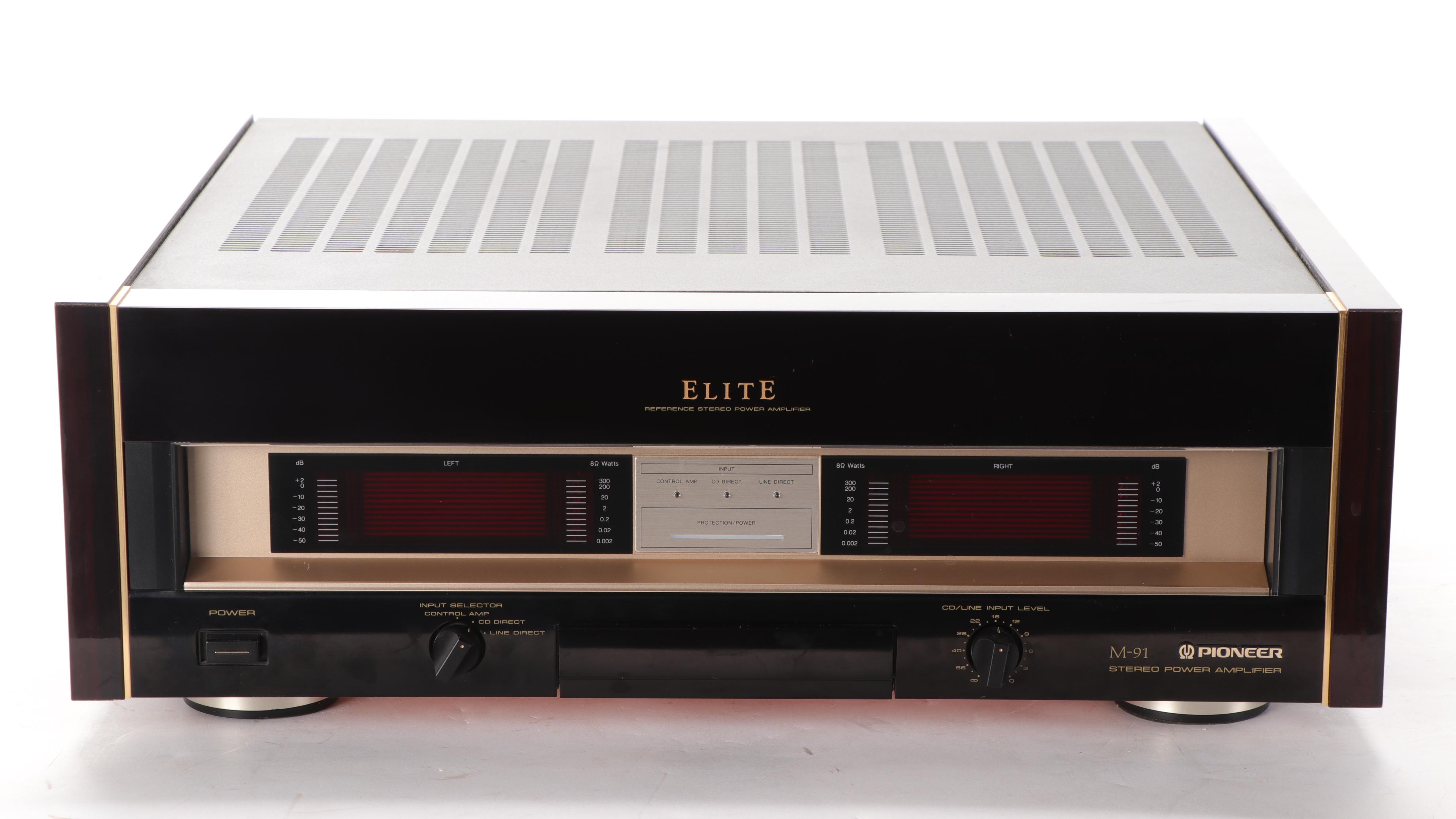 Pioneer Elite M-91 Reference Stereo Power Amplifier, Late 20th Century